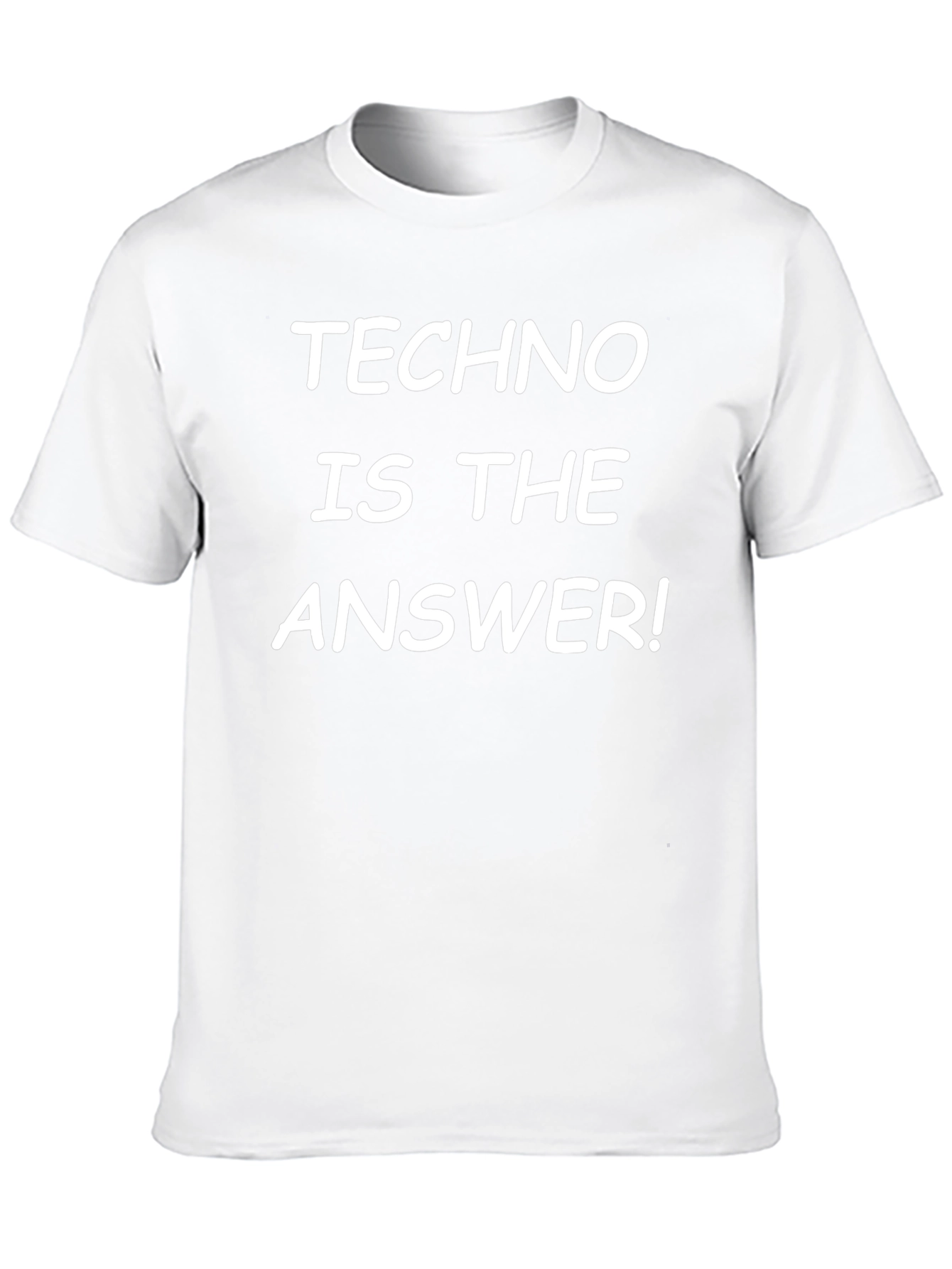Camiseta Negra Techno is the Answer