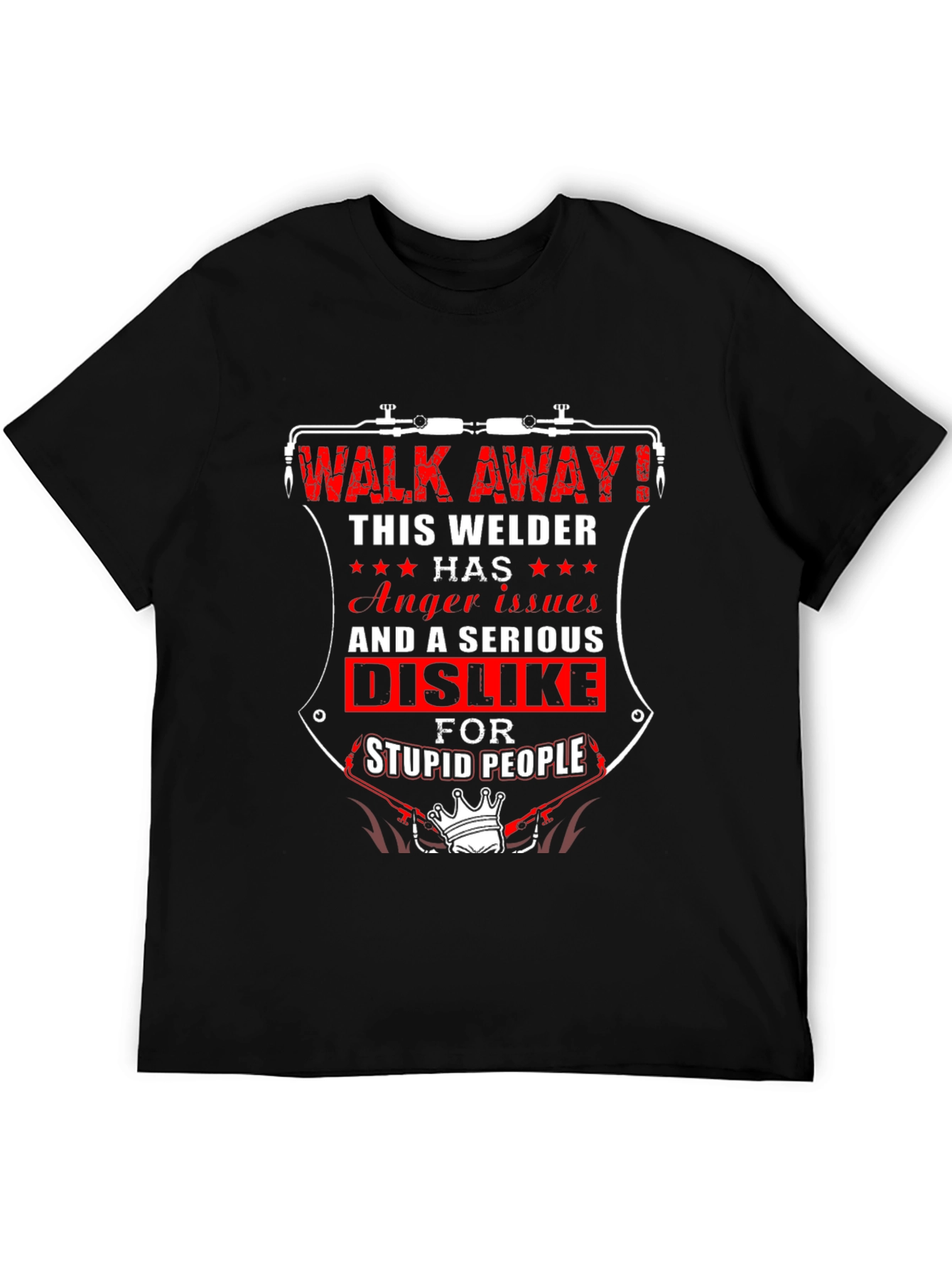 Camiseta Negra: Welder Anger Issues