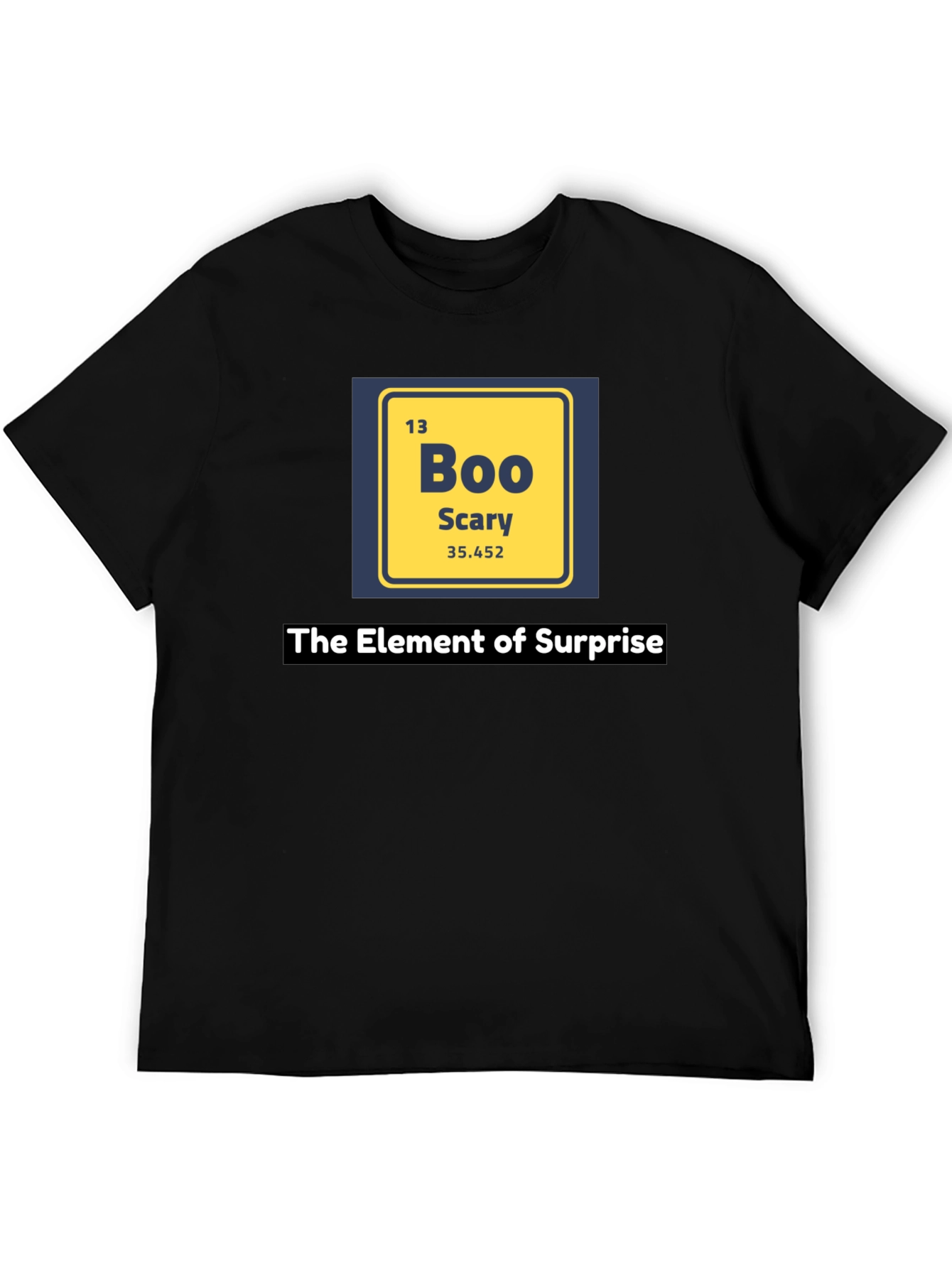 Camiseta Negra Elemento Sorpresa - Boo Scary Halloween