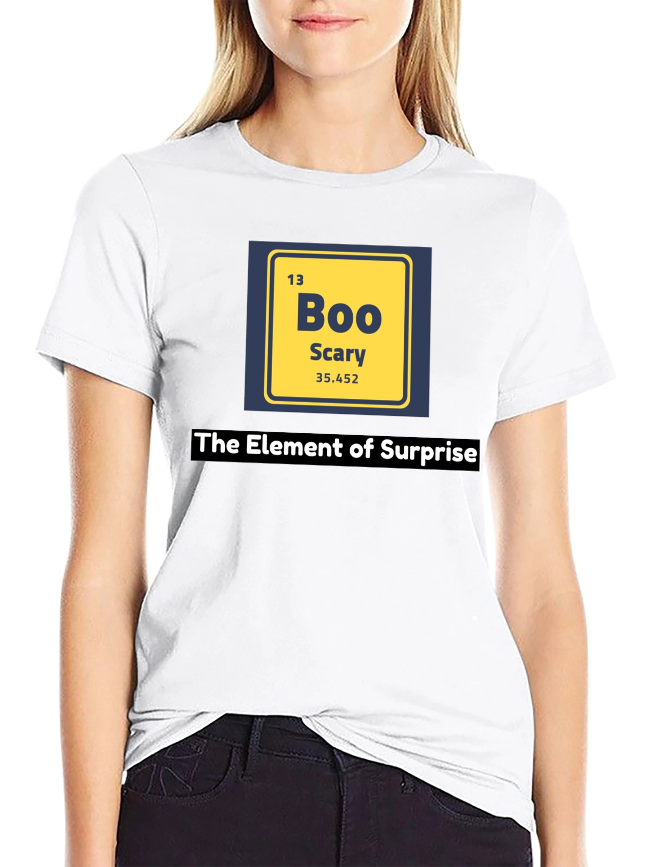 Camiseta Negra Elemento Sorpresa - Boo Scary Halloween