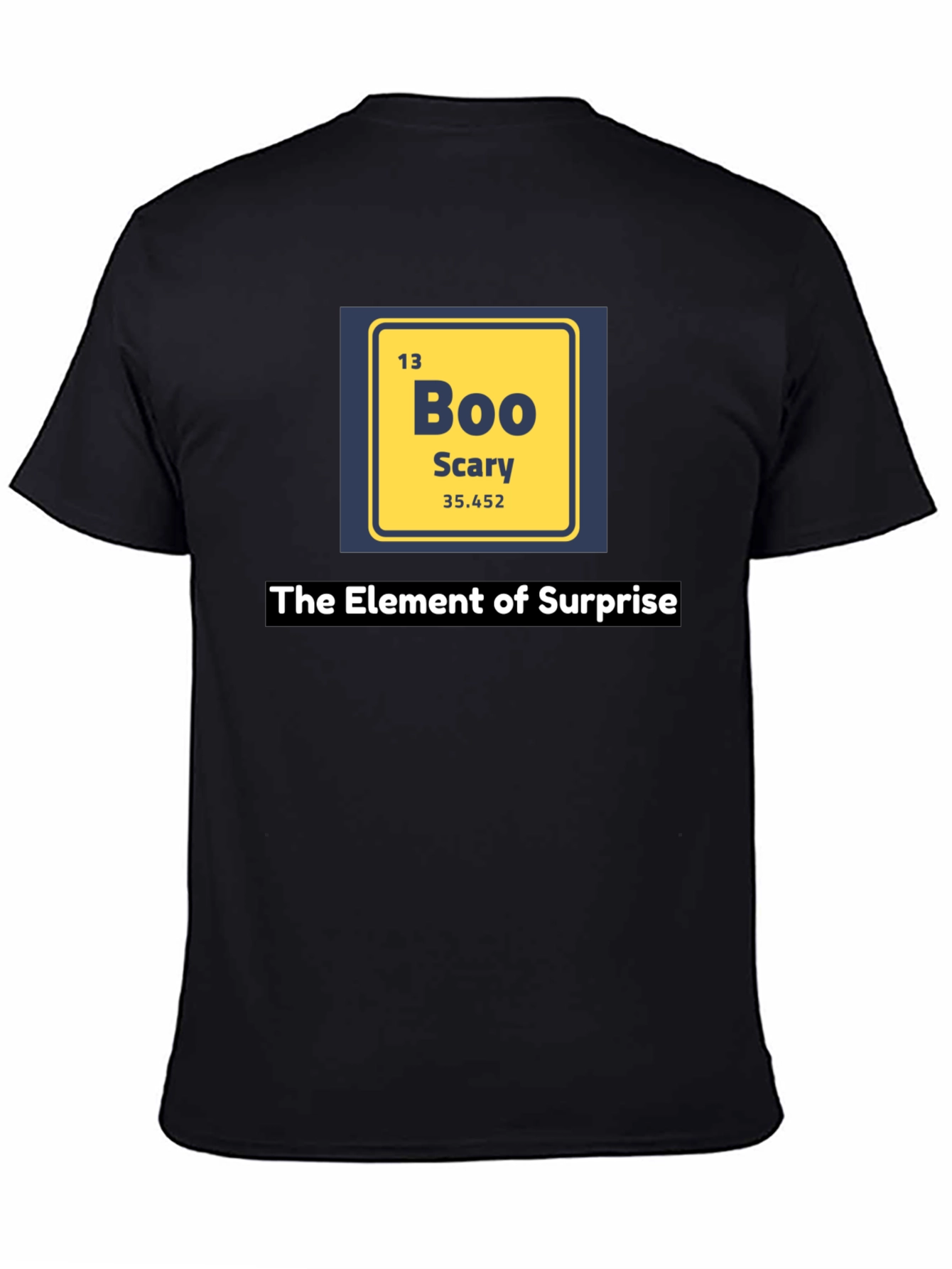 Camiseta Negra Elemento Sorpresa - Boo Scary Halloween