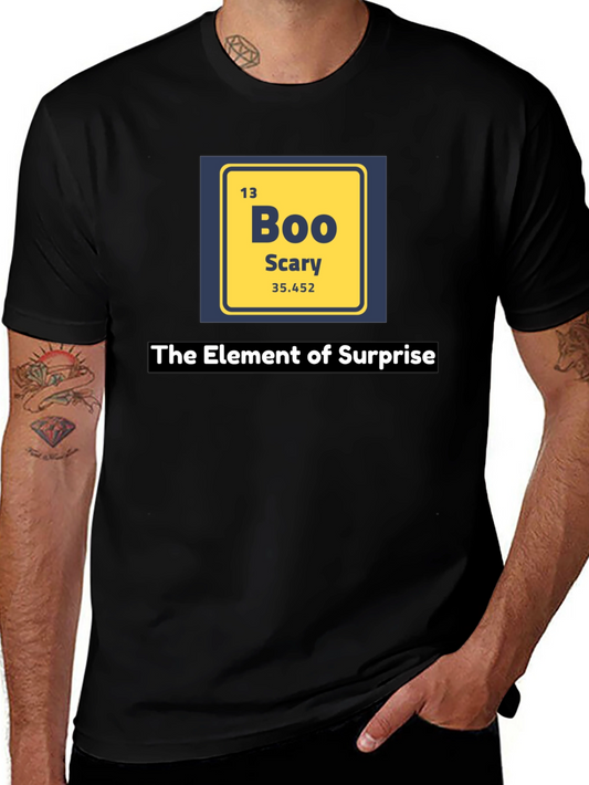 Camiseta Negra Elemento Sorpresa - Boo Scary Halloween