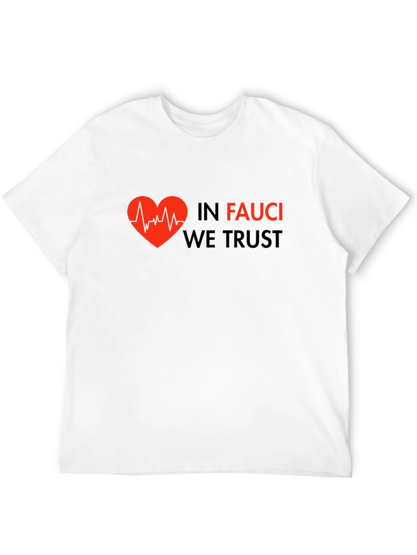 Camiseta Negra: In Fauci We Trust