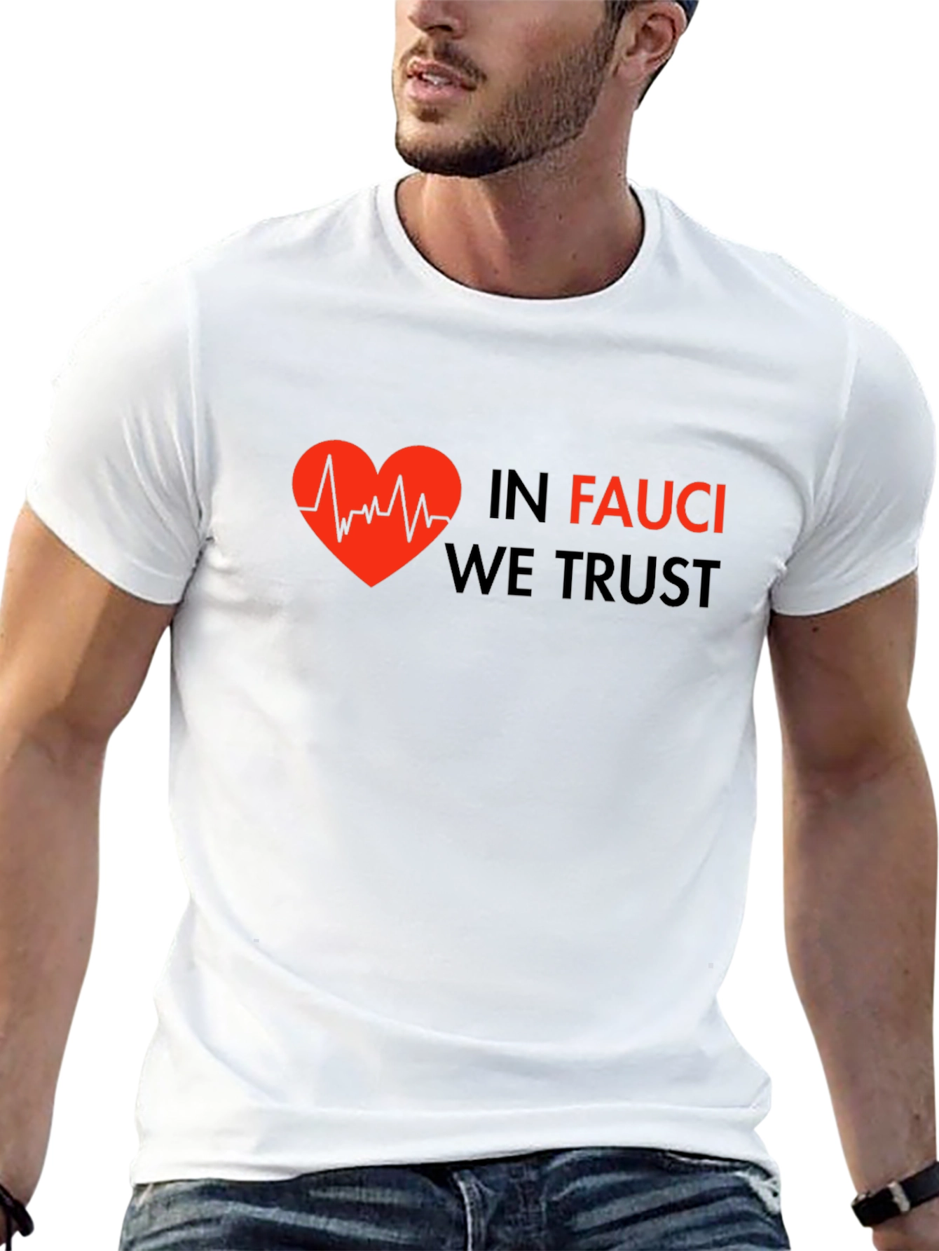 Camiseta Negra: In Fauci We Trust