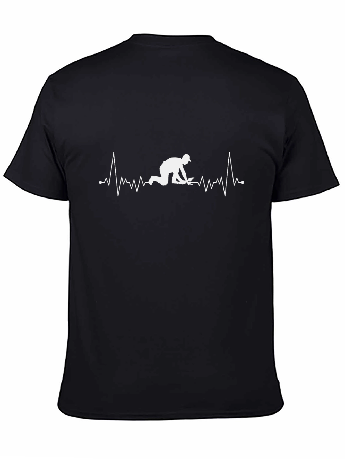 Camiseta Negra con Diseño Latido Excavador
