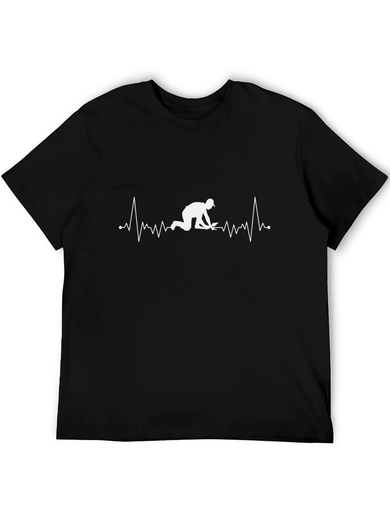 Camiseta Negra con Diseño Latido Excavador