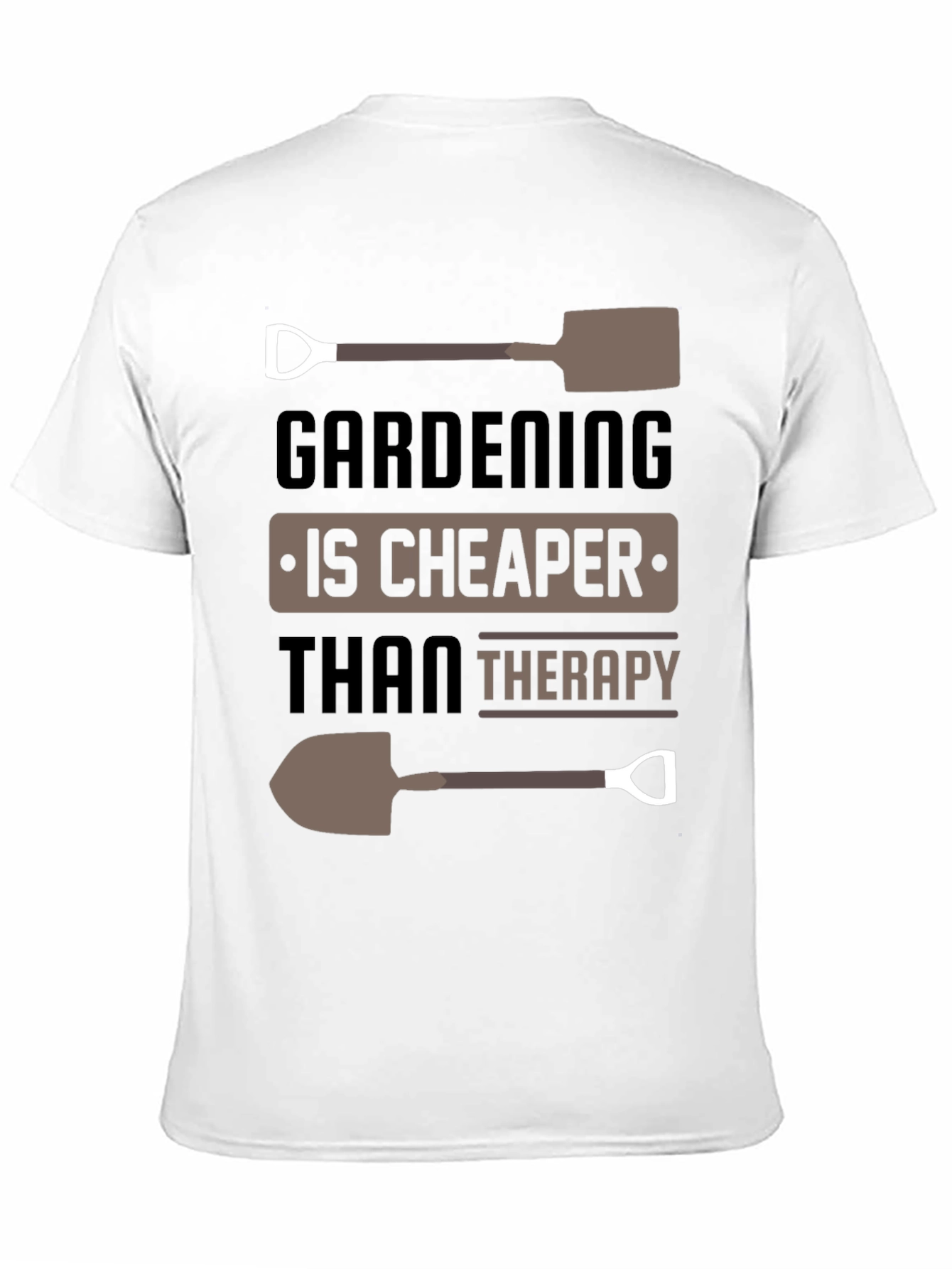 Camiseta Jardinería más Barata que Terapia Diseño Único