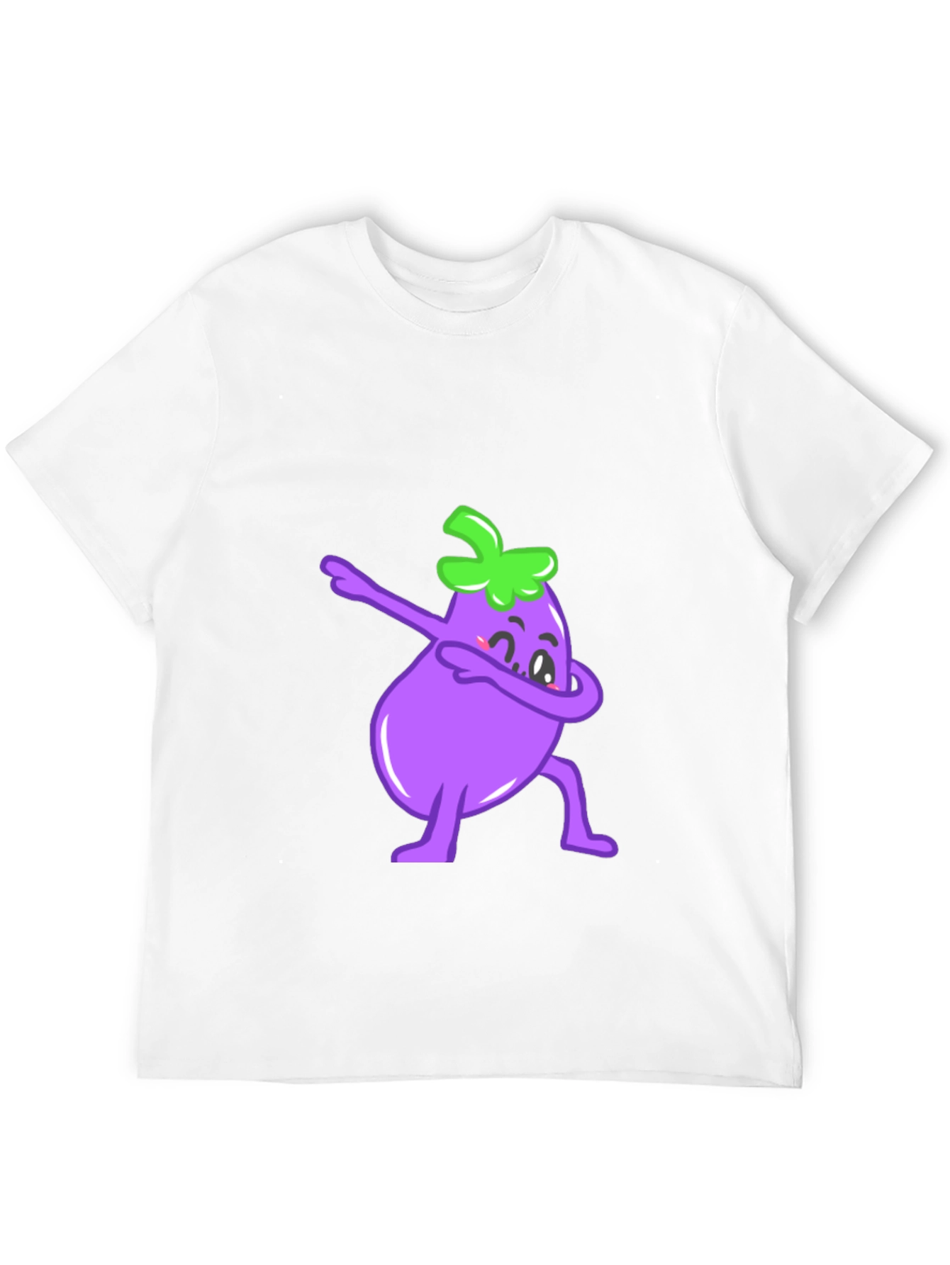 Camiseta Negra con Berenjena Dab