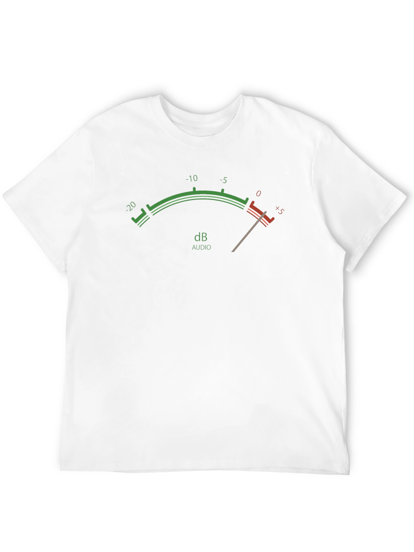 Camiseta Negra con Indicador de Audio dB