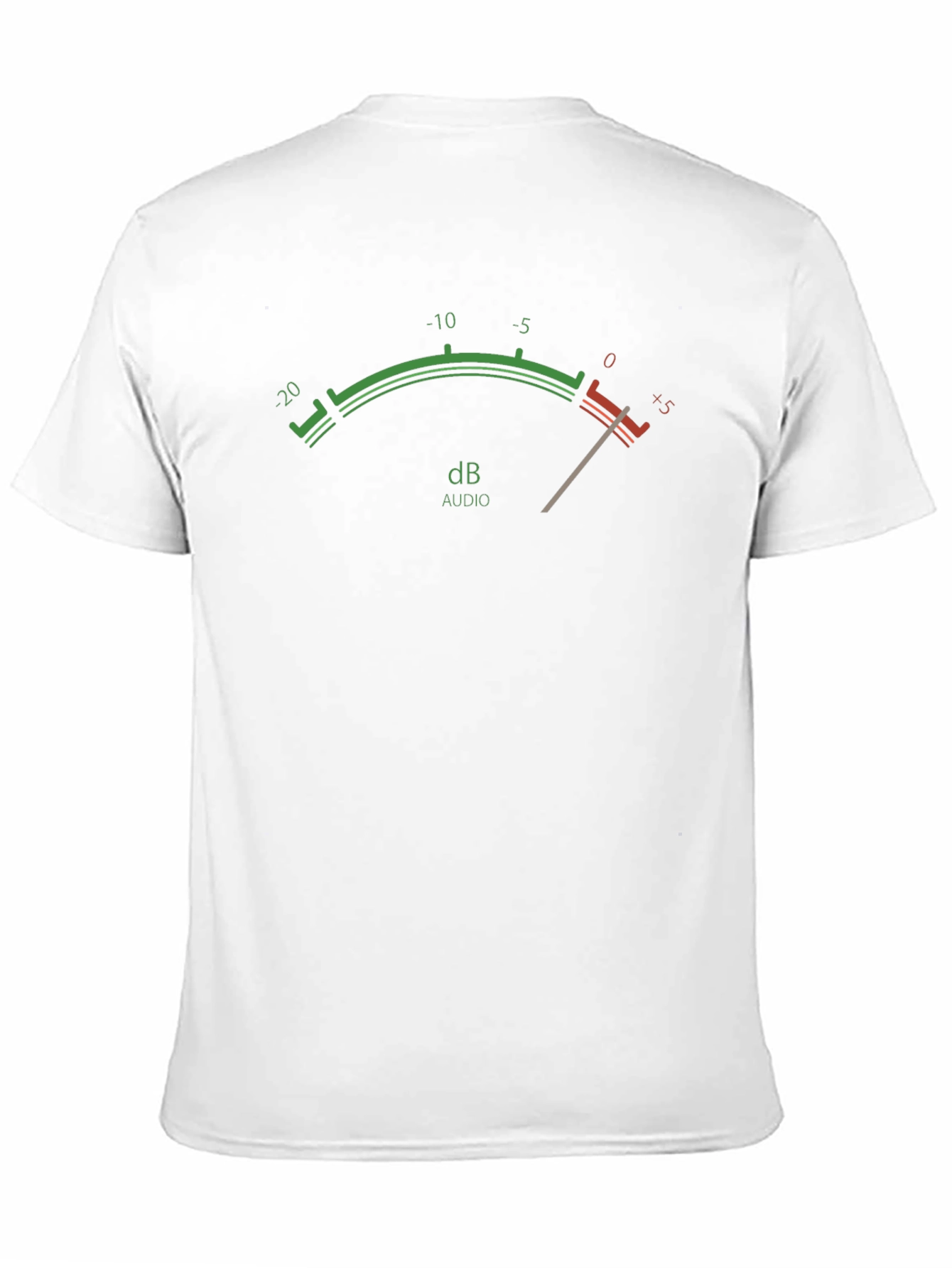 Camiseta Negra con Indicador de Audio dB
