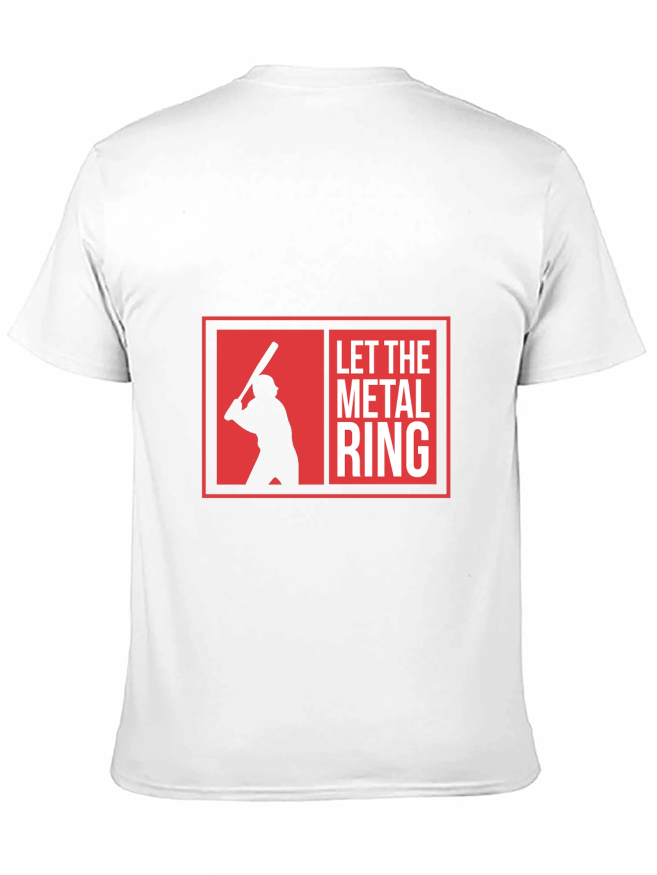 Camiseta Negra Let The Metal Ring Béisbol