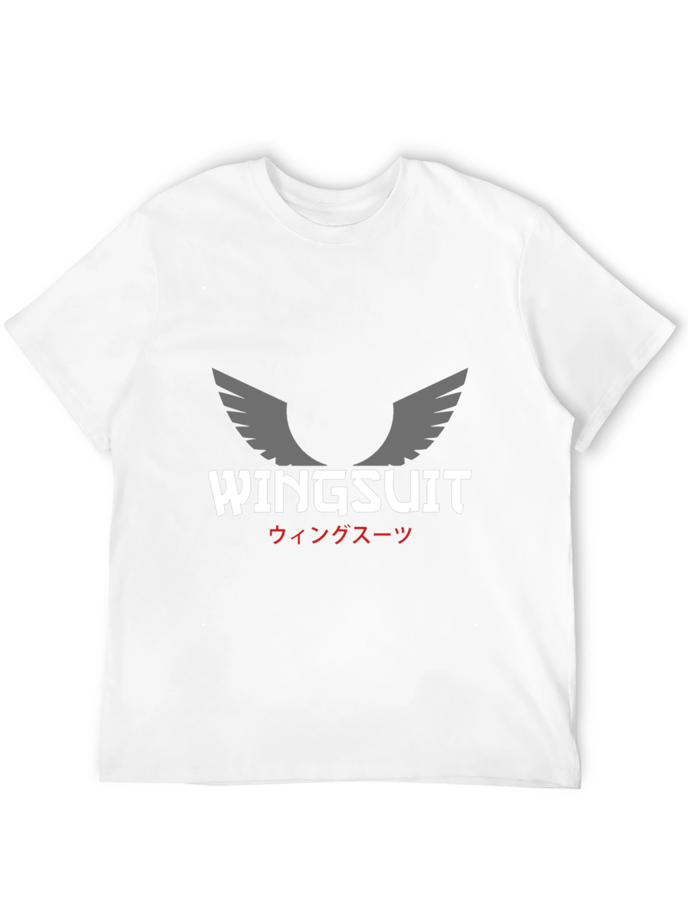 Camiseta Negra Wingsuit Hombre Diseño Exclusivo