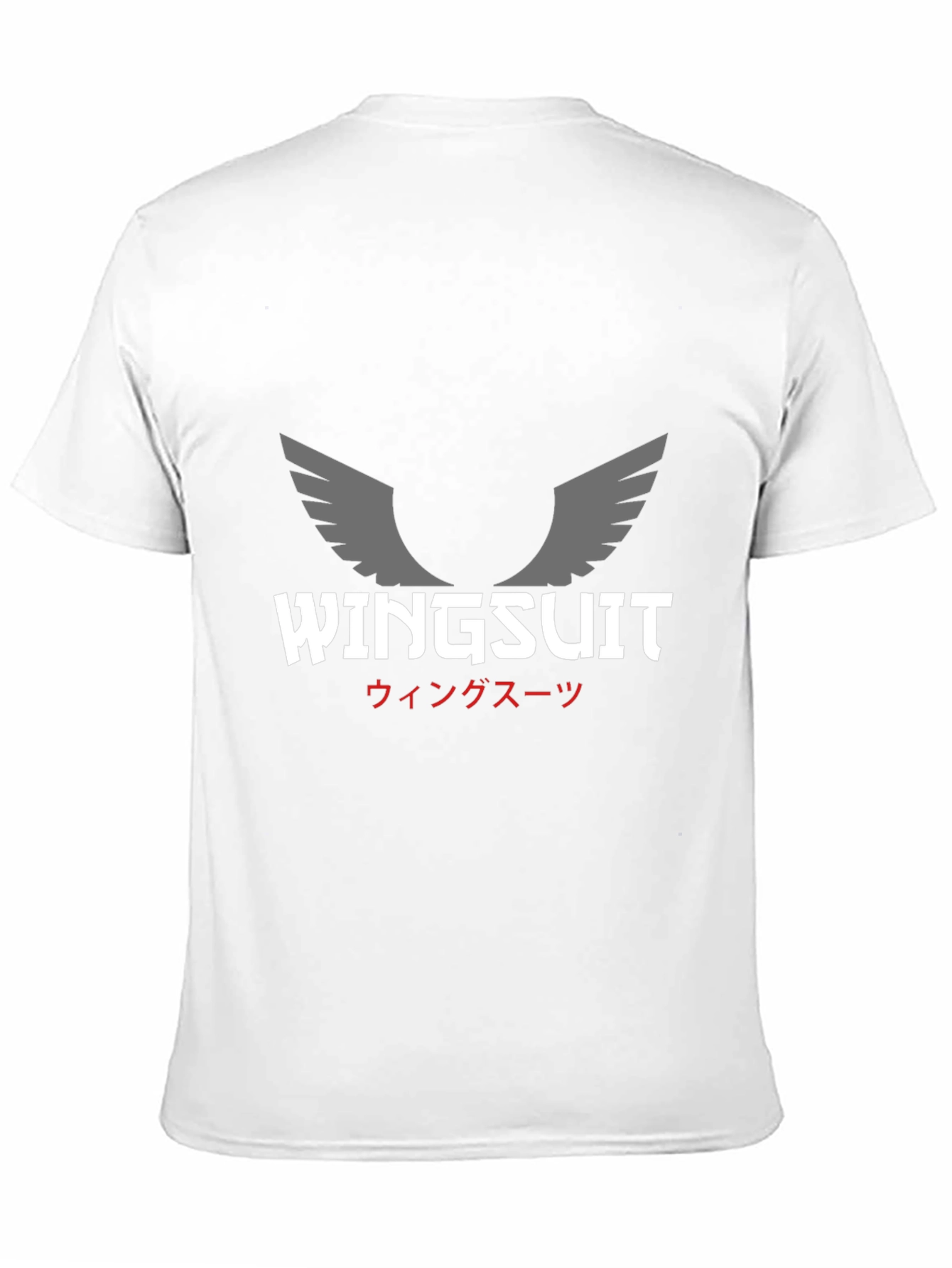 Camiseta Negra Wingsuit Hombre Diseño Exclusivo