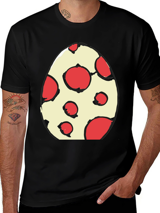 Camiseta Huevo con Lunares Rojos - Diseño Divertido