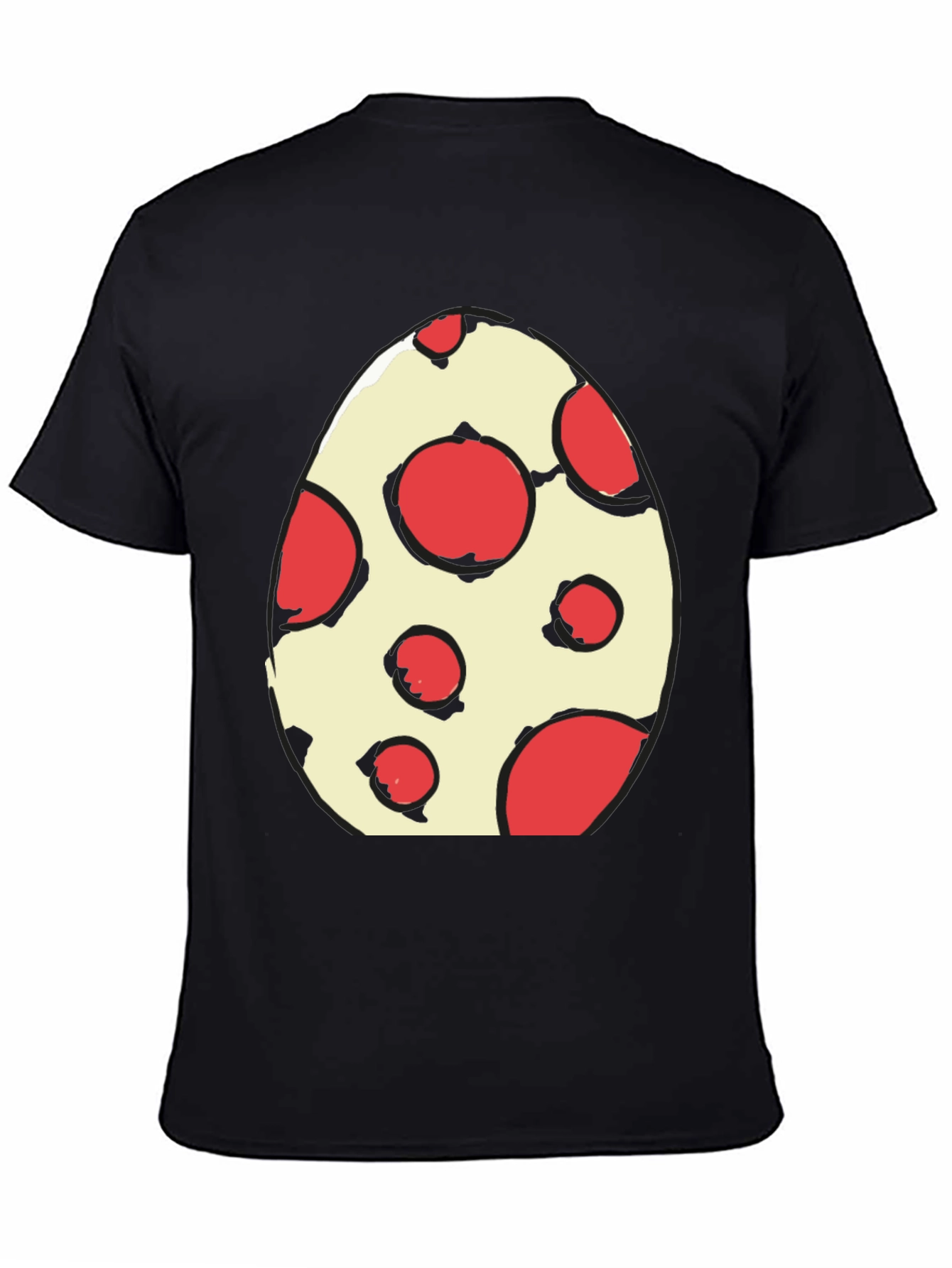 Camiseta Huevo con Lunares Rojos - Diseño Divertido