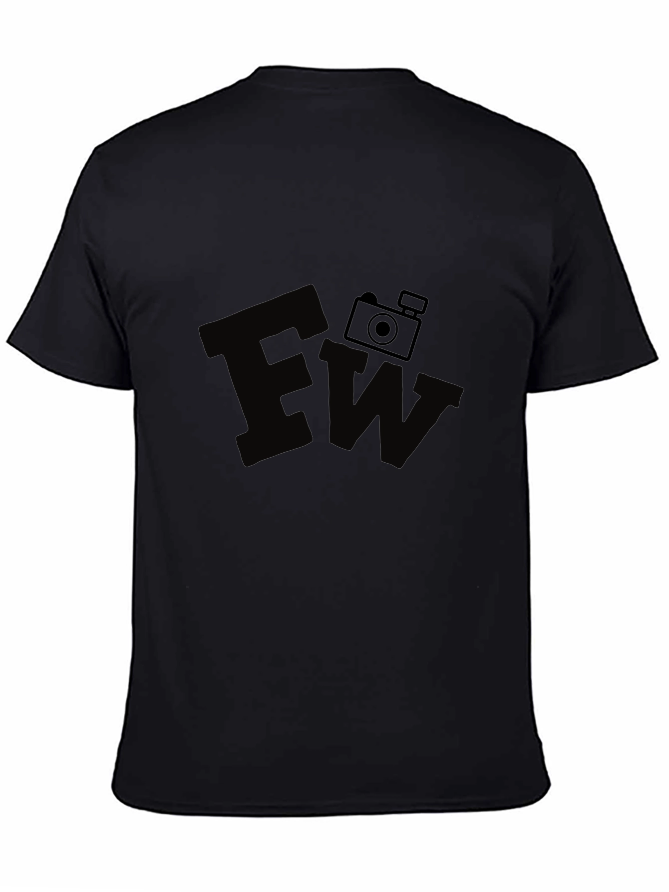 Camiseta Negra Estampada FW Cámara Fotográfica