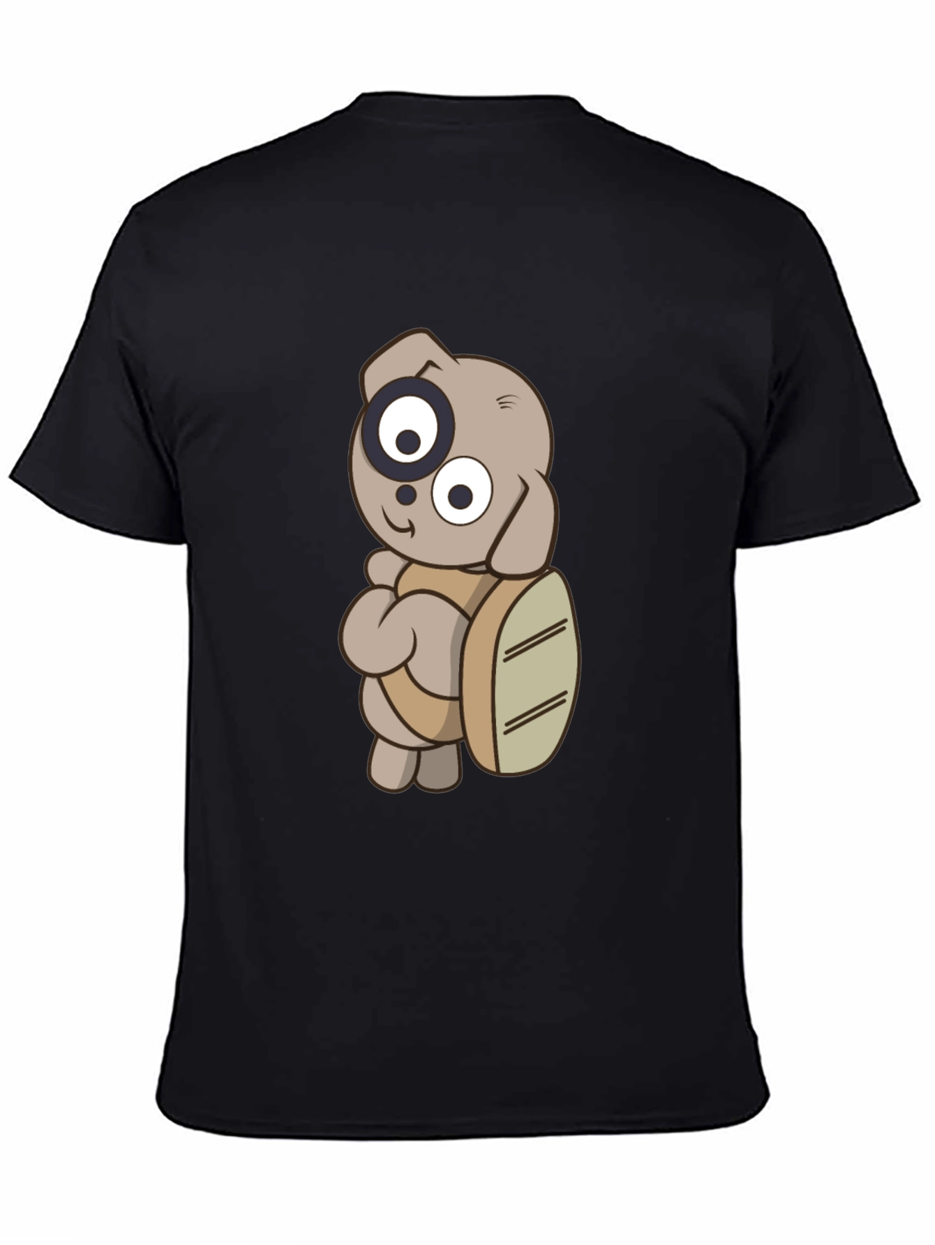 Camiseta Negra con Diseño de Personaje Animado