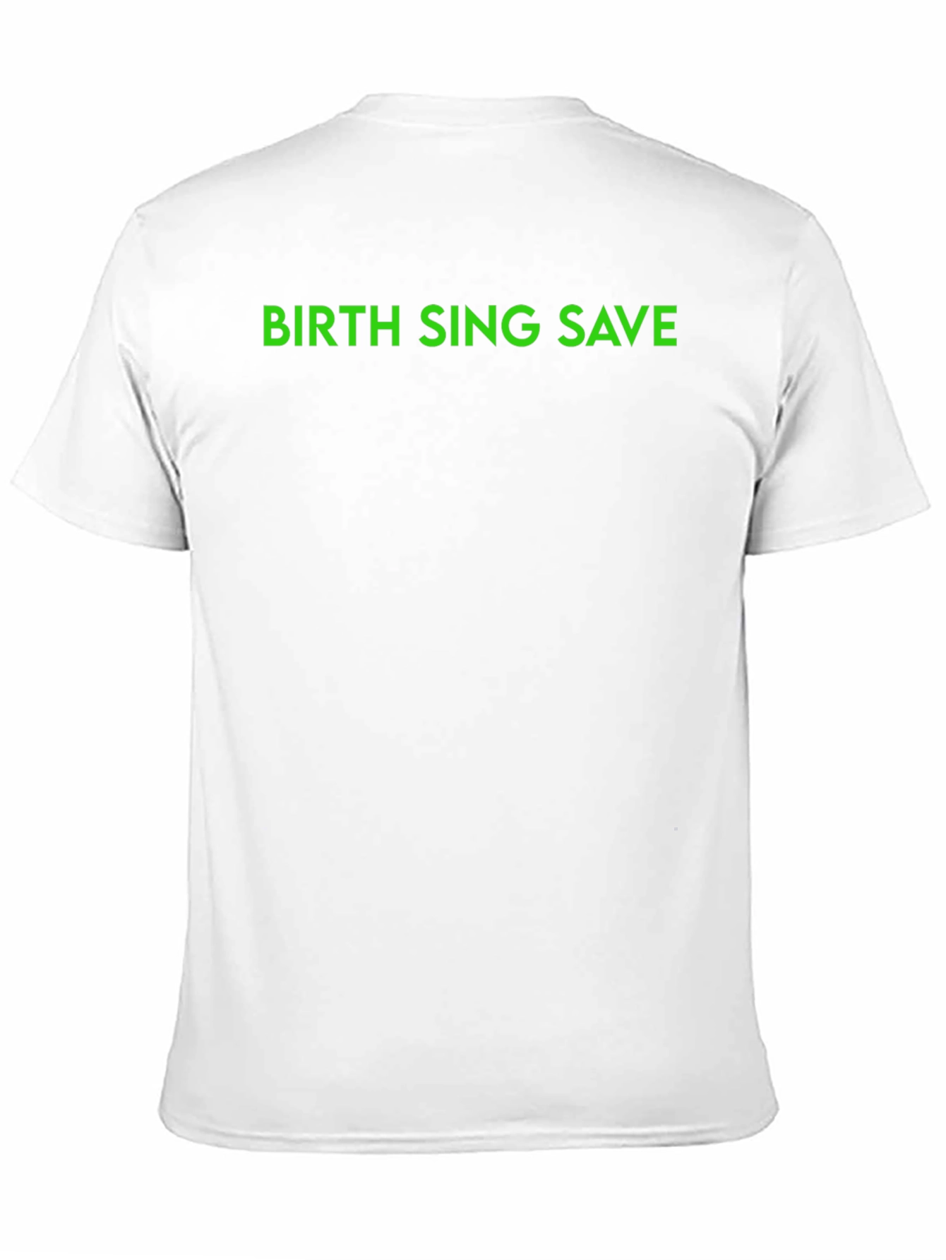 Camiseta Negra Birth Sing Save para Hombre