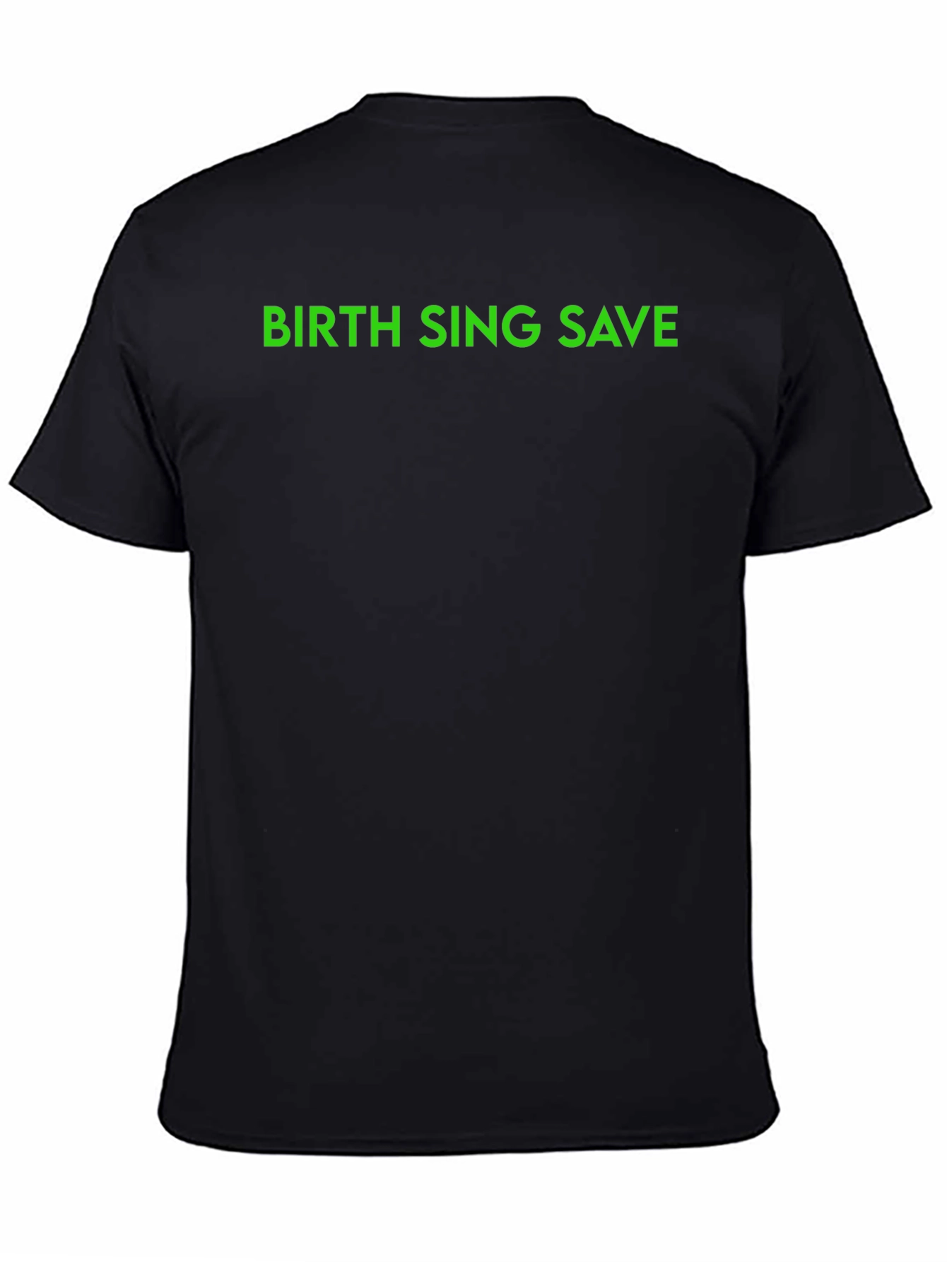 Camiseta Negra Birth Sing Save para Hombre