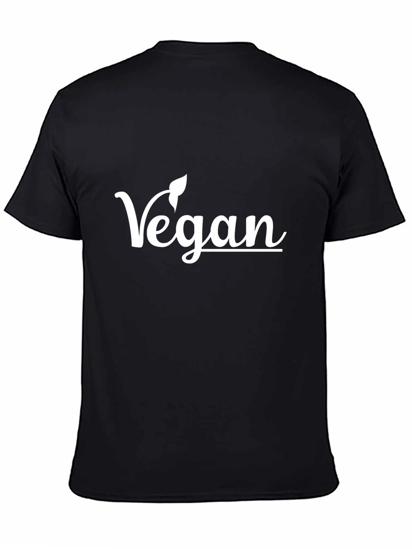 Camiseta Vegana Negra con Diseño Elegante