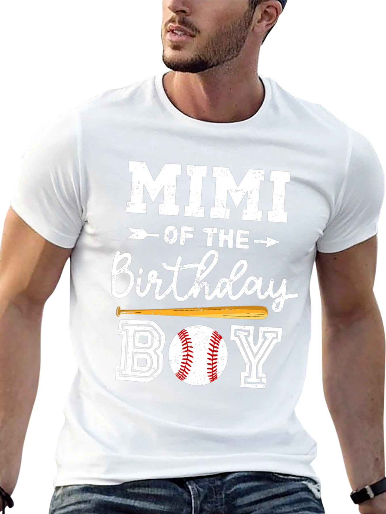 Camiseta Negra Mimi del Cumpleañero Baseball