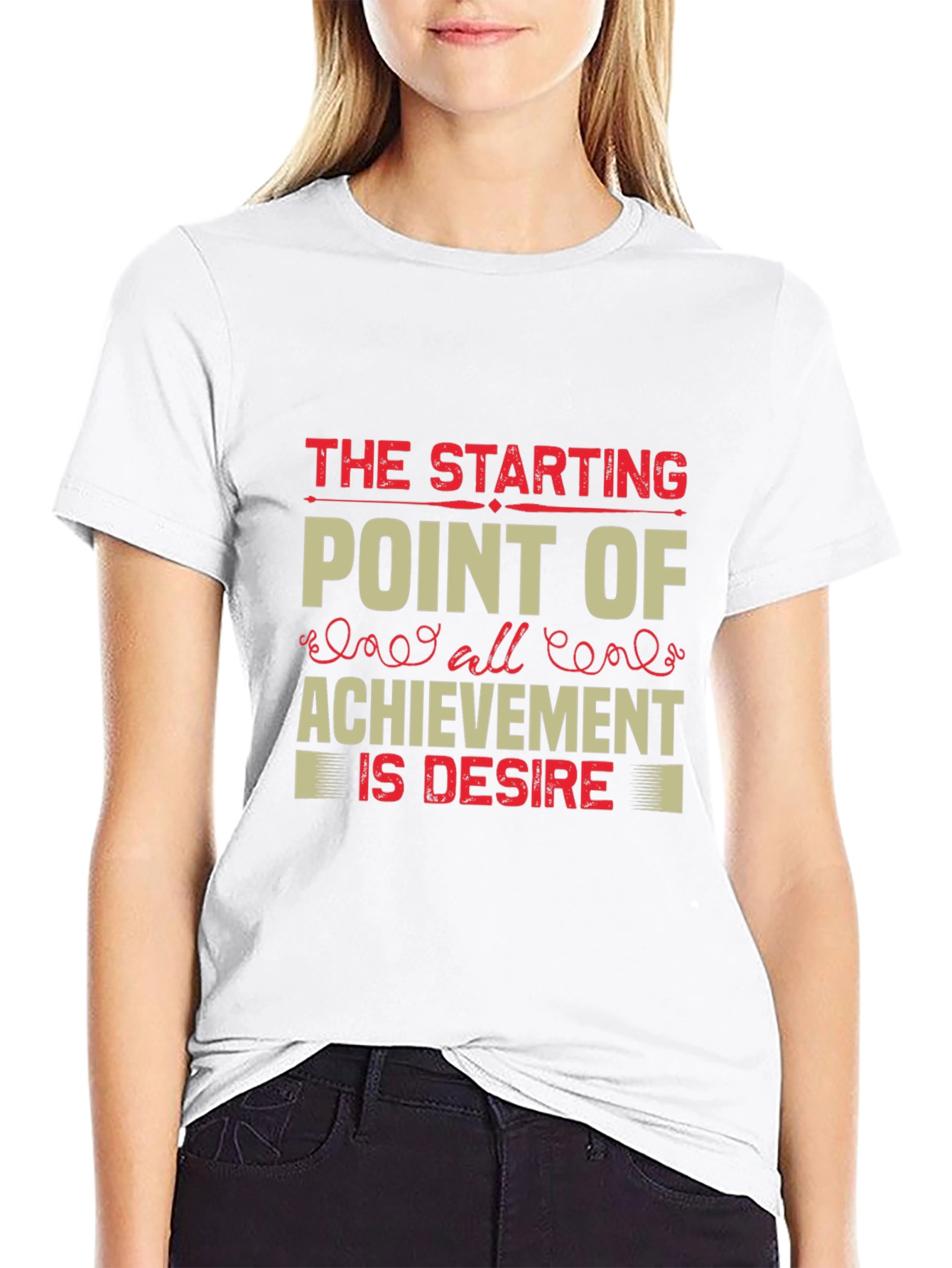 Camiseta Negra con Impresión Motivacional