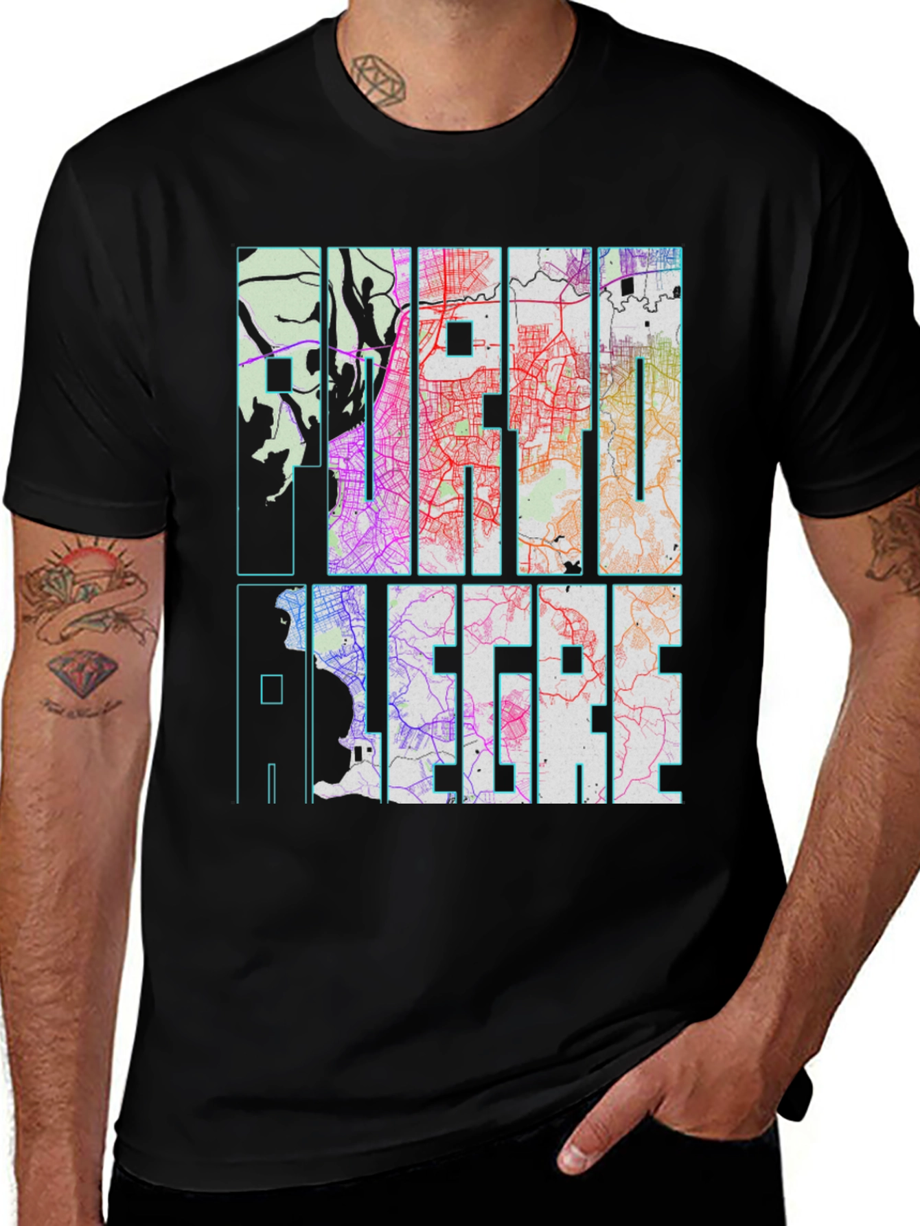 Camiseta Porto Alegre Diseño Urbano