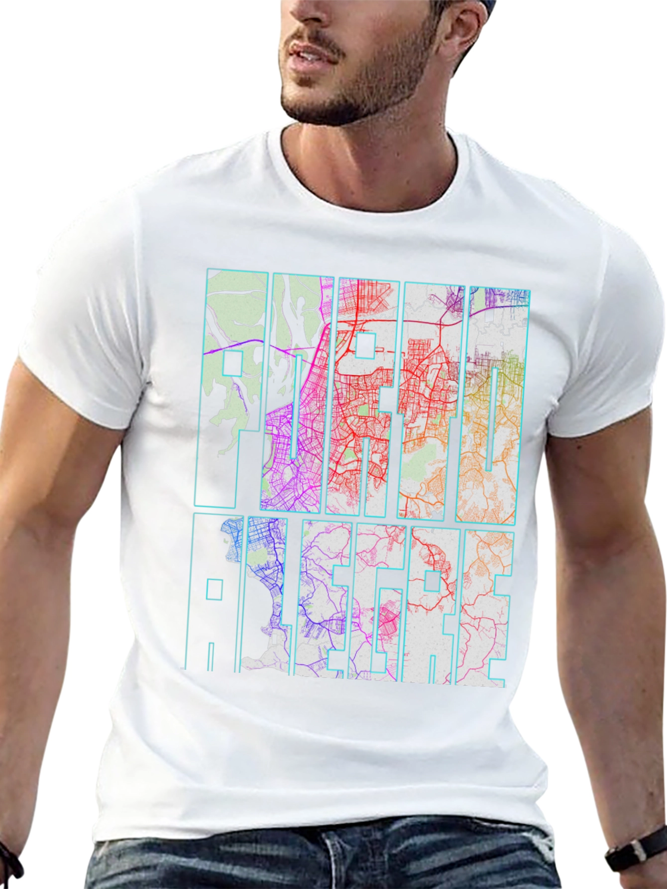 Camiseta Porto Alegre Diseño Urbano