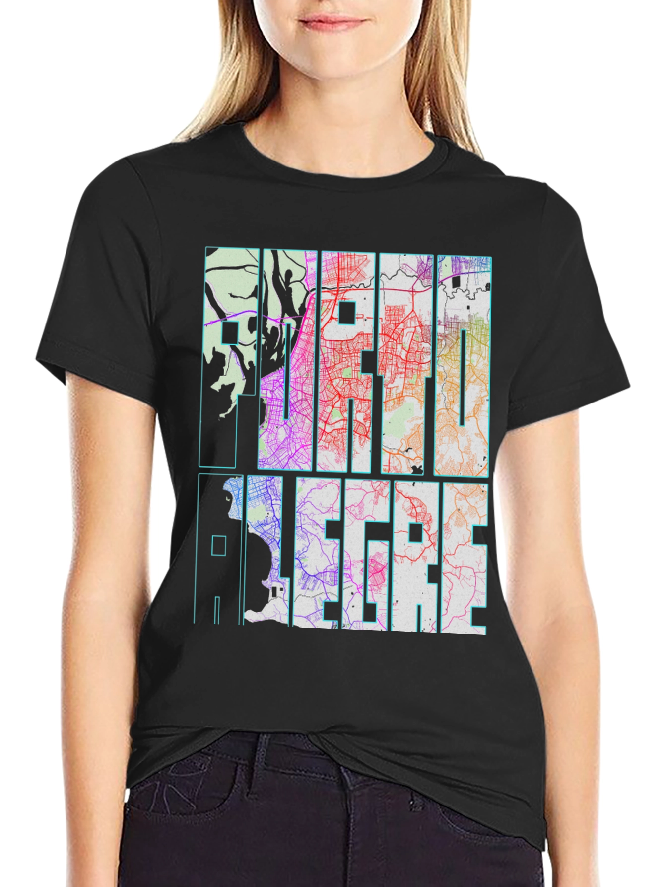 Camiseta Porto Alegre Diseño Urbano