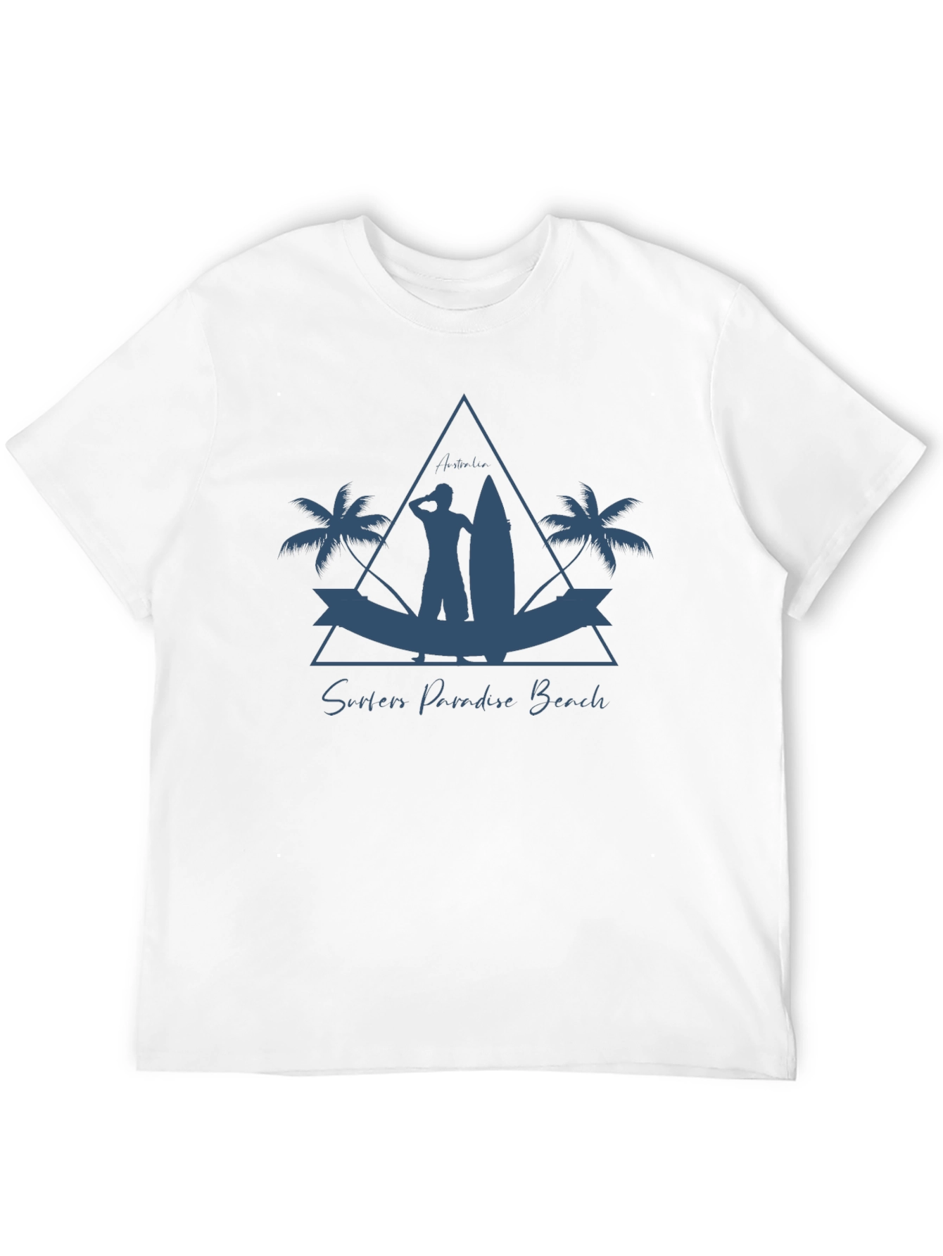 Camiseta Hombre Negra Surfers Paradise