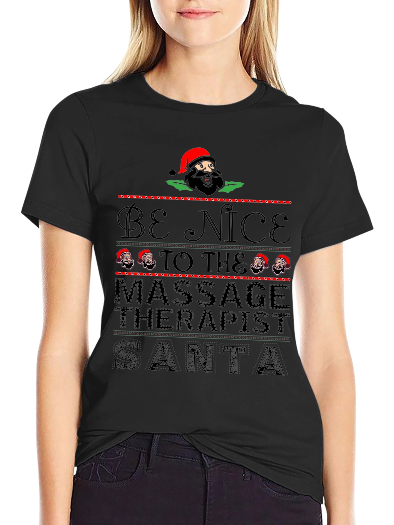 Camiseta Navideña para Masajistas
