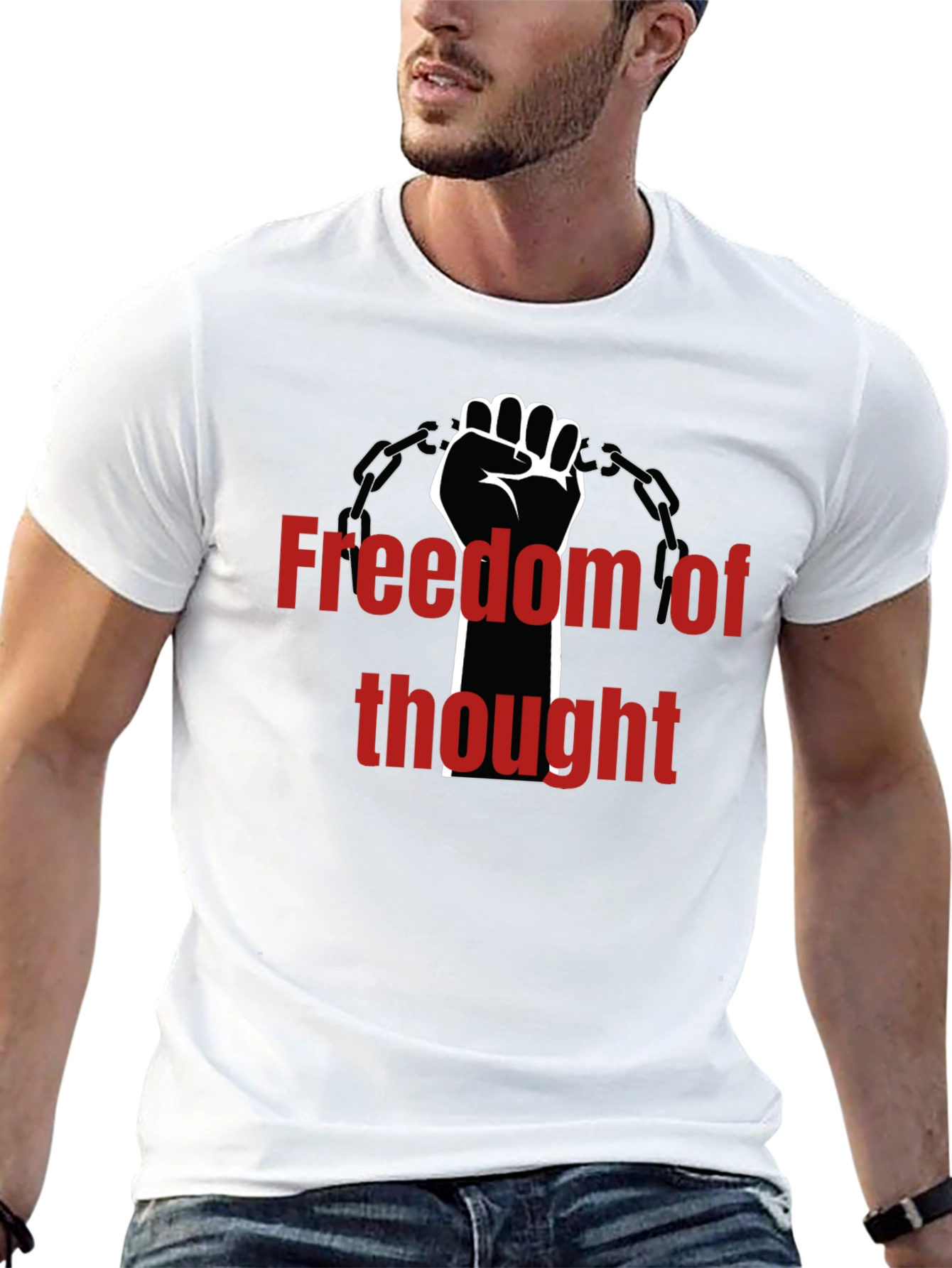 Camiseta Negra Libertad de Pensamiento