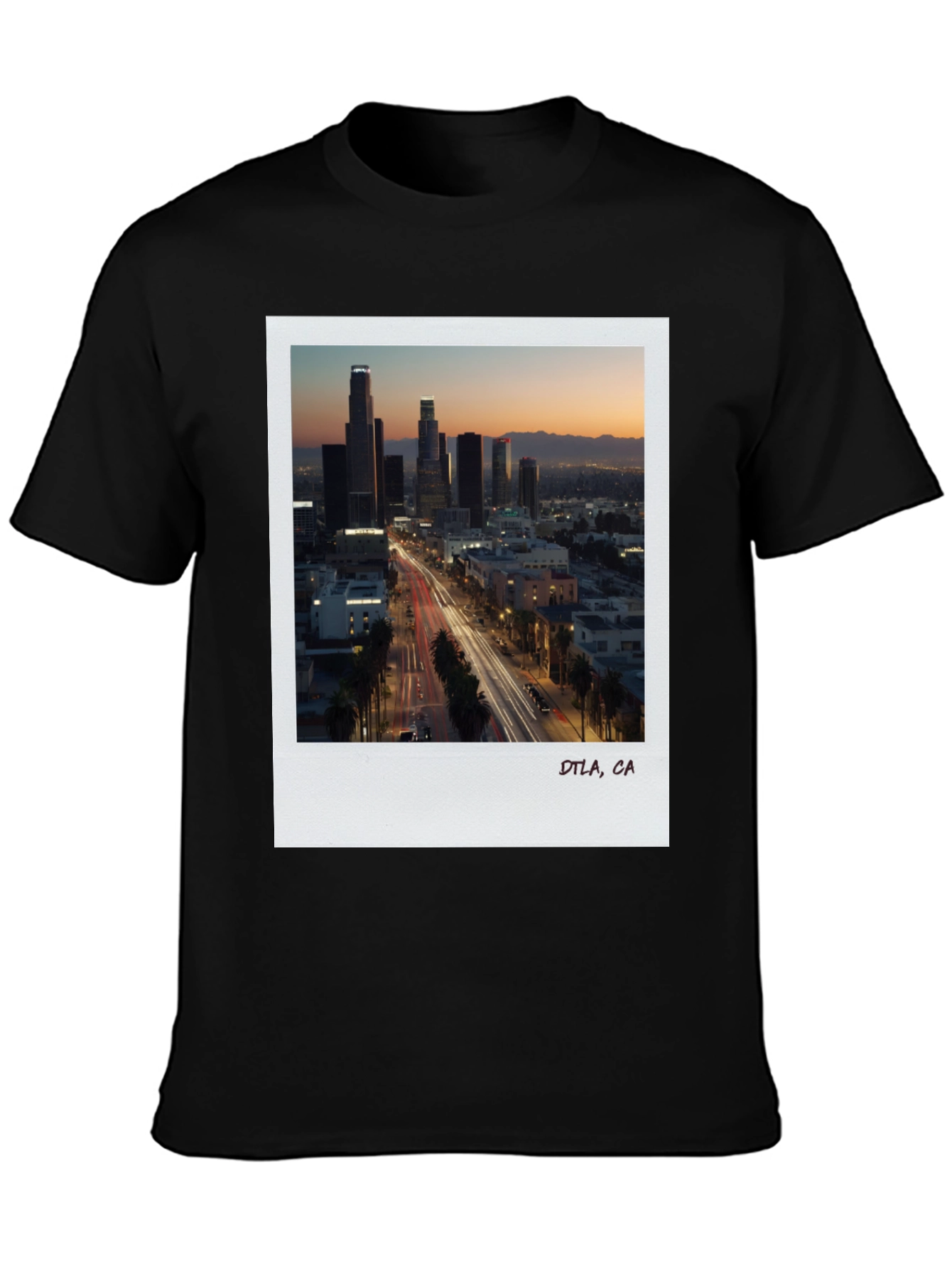 Camiseta Negra DTLA California - Estilo Urbano