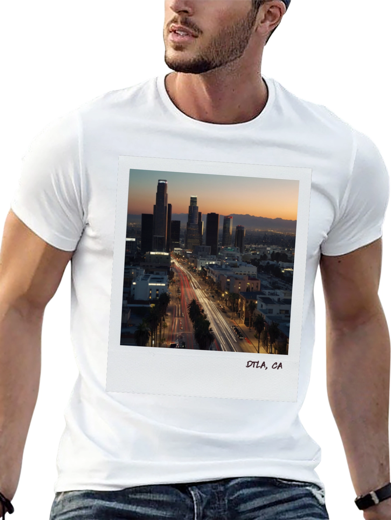 Camiseta Negra DTLA California - Estilo Urbano