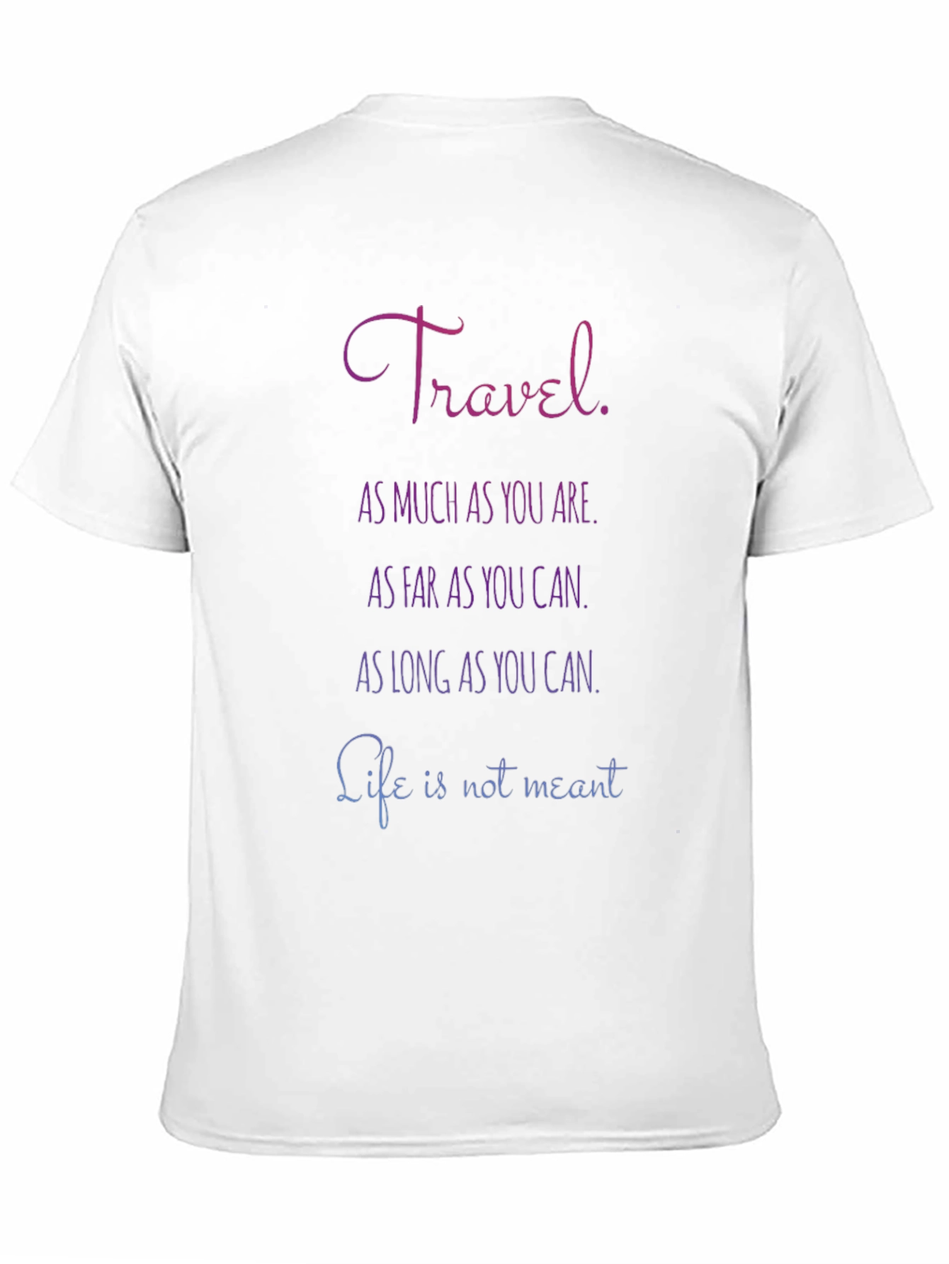 Camiseta Negra con Mensaje Inspirador de Viajes