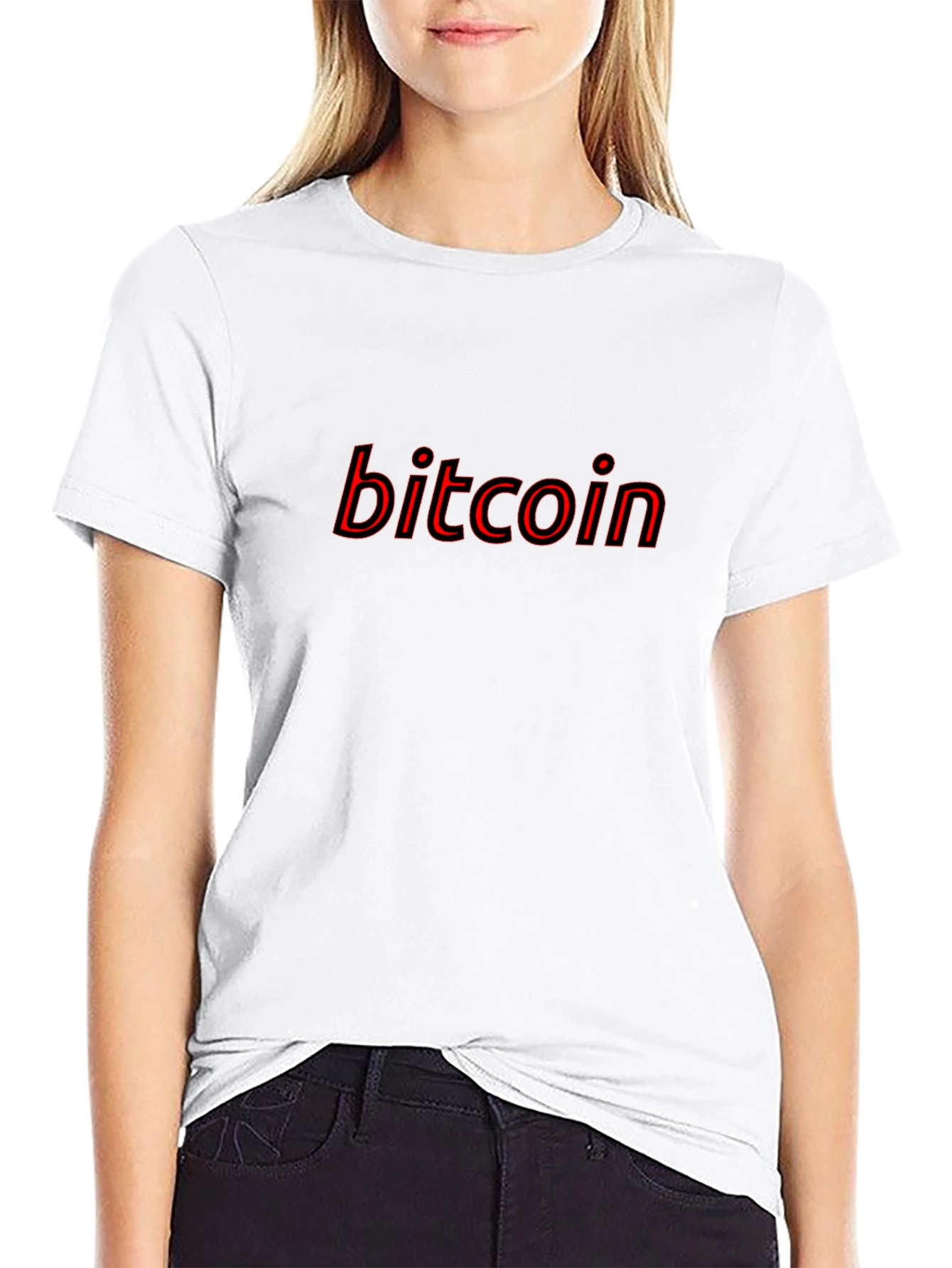 Camiseta Bitcoin Negra para Hombre
