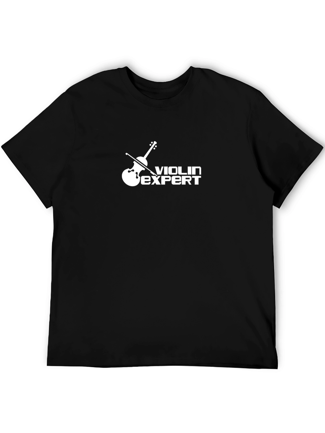 Camiseta Negra Violin Expert para Amantes de la Música