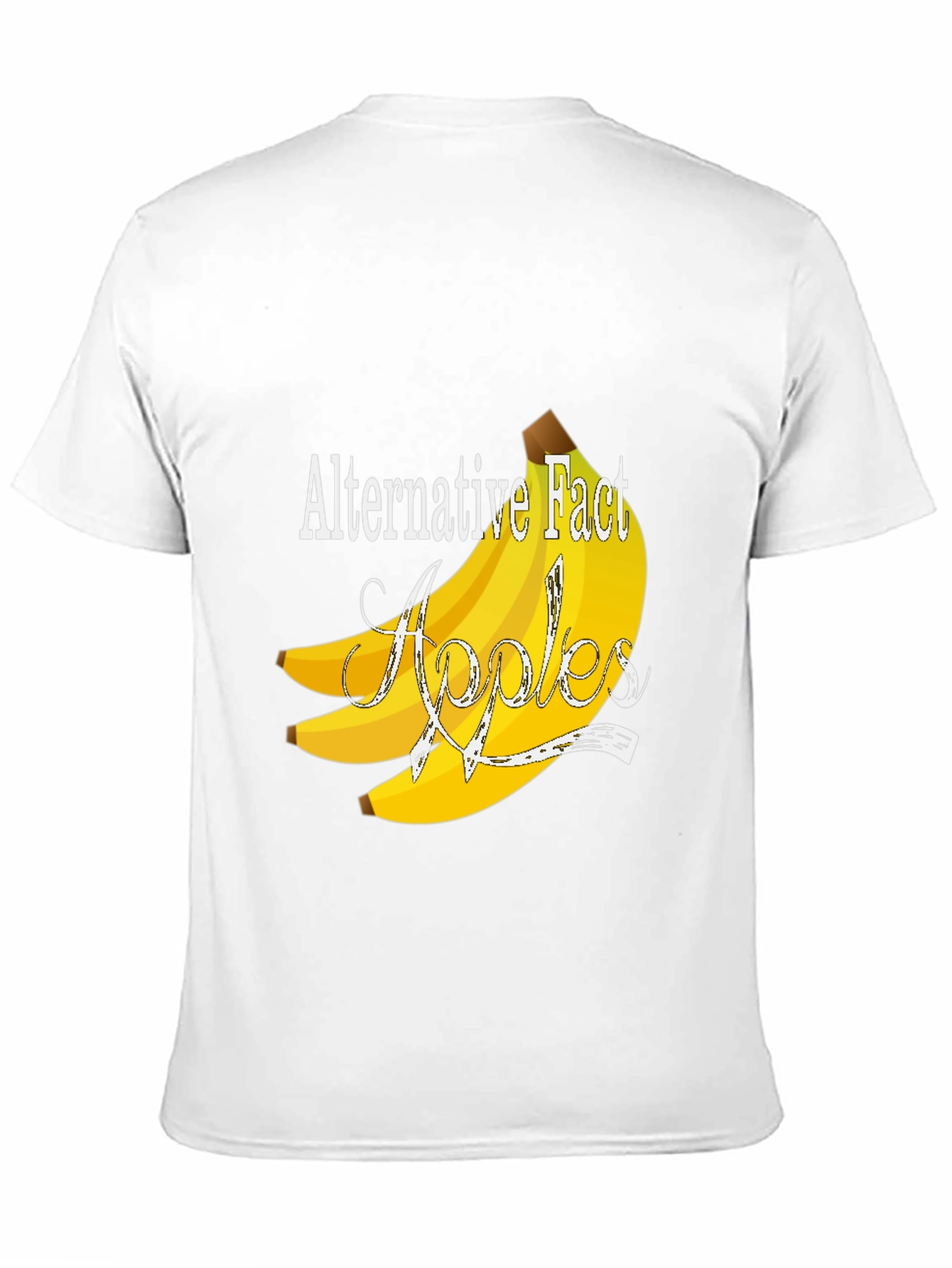 Camiseta Negra Divertida: Hecho Alternativo - Plátanos