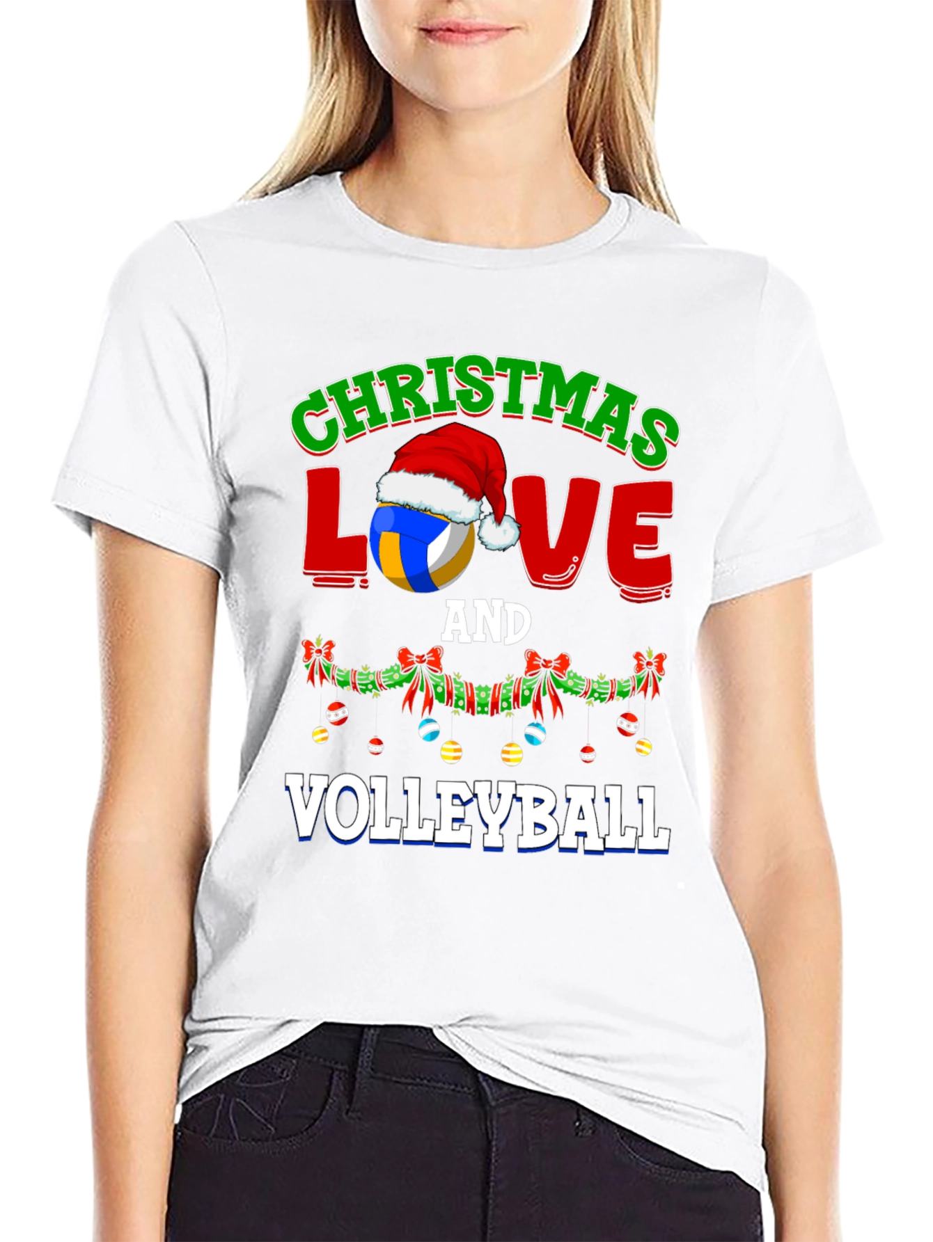 Camiseta Navideña de Voleibol
