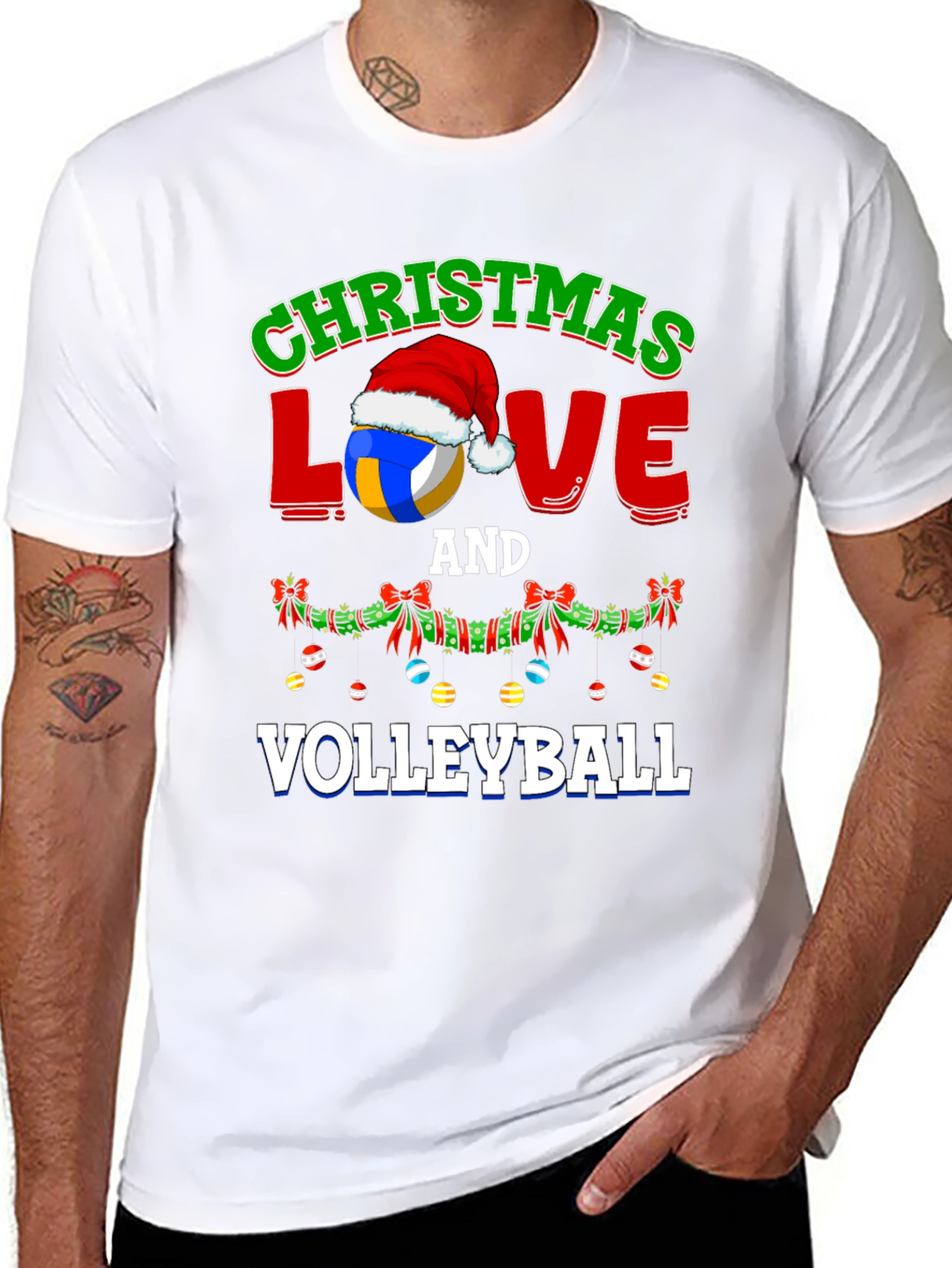 Camiseta Navideña de Voleibol