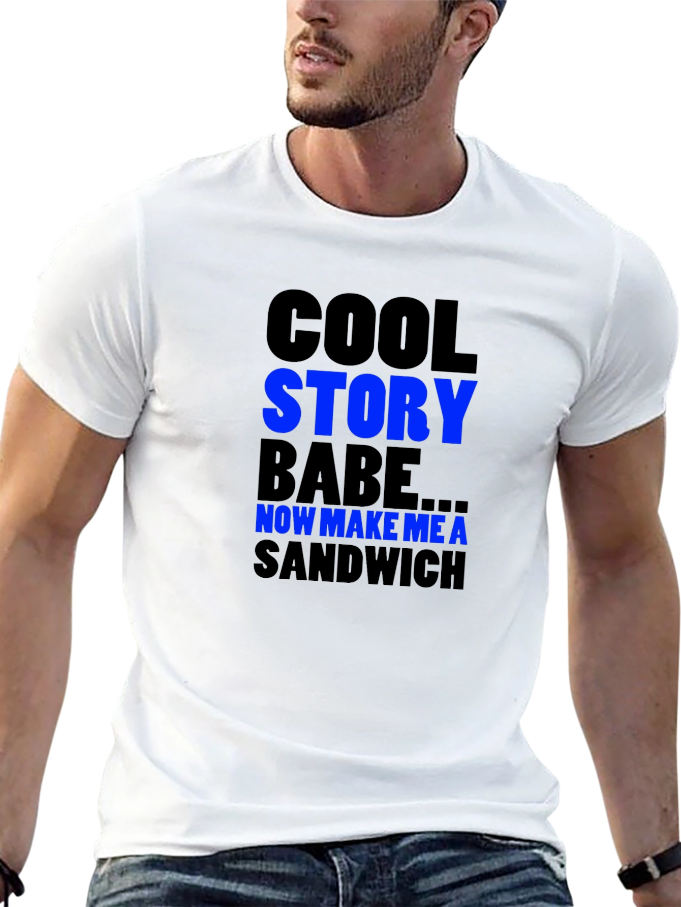 Camiseta Negra Humorística: Cool Story Babe