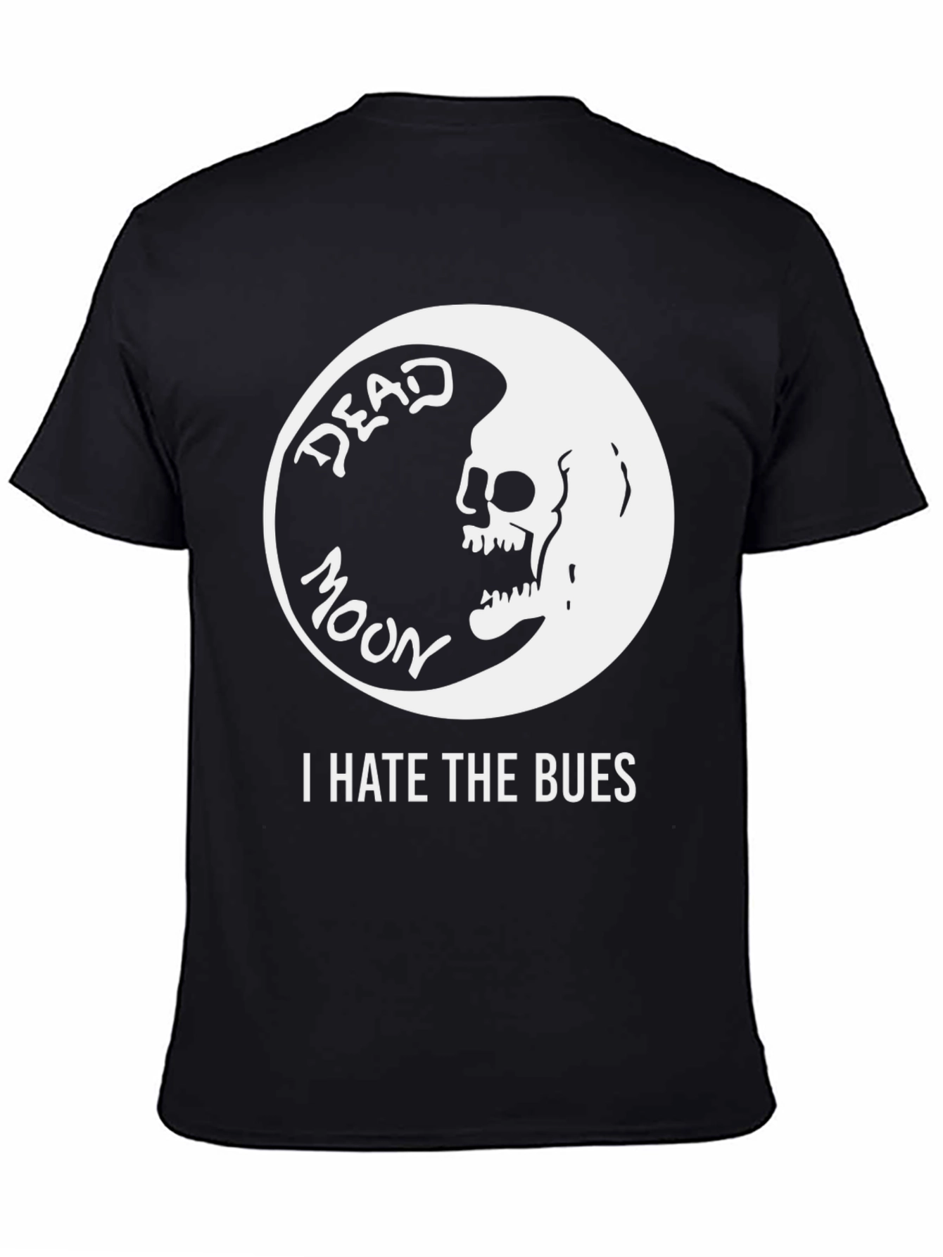 Camiseta Negra Dead Moon I Hate The Bues