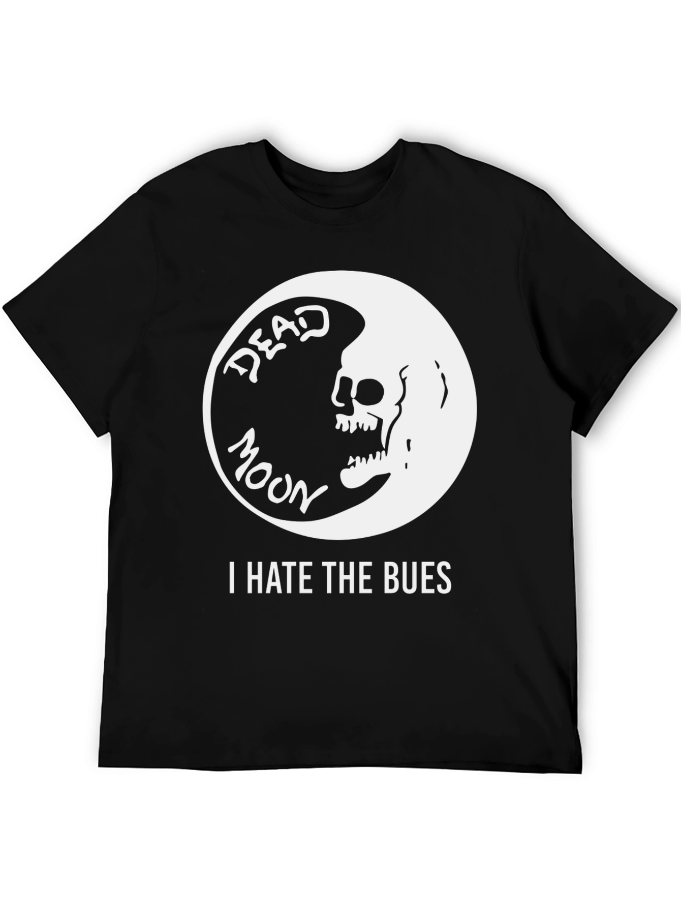 Camiseta Negra Dead Moon I Hate The Bues