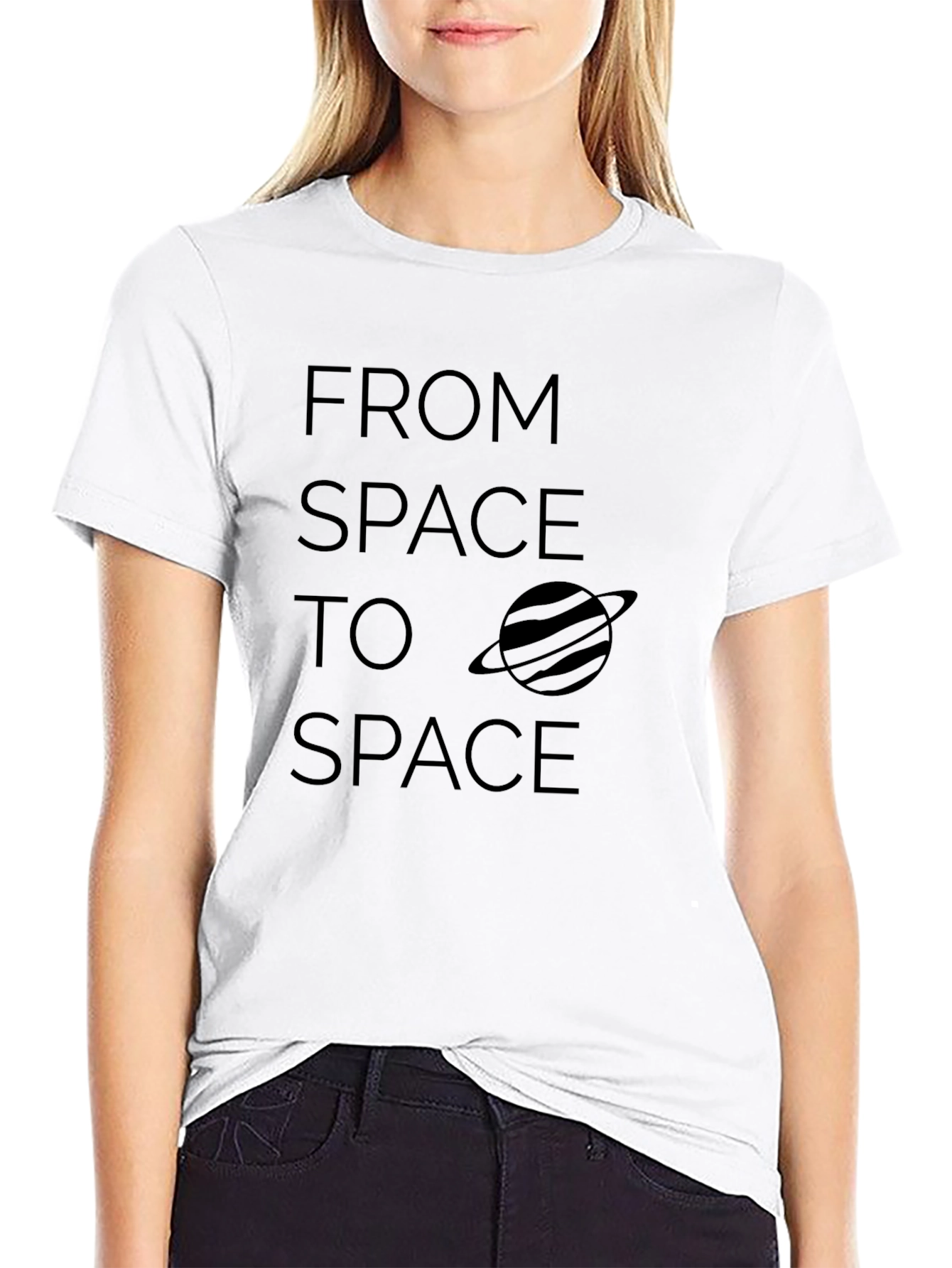 Camiseta Negra Espacial: De Espacio a Espacio