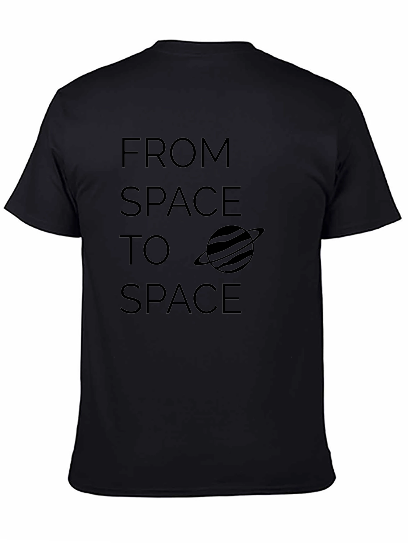 Camiseta Negra Espacial: De Espacio a Espacio