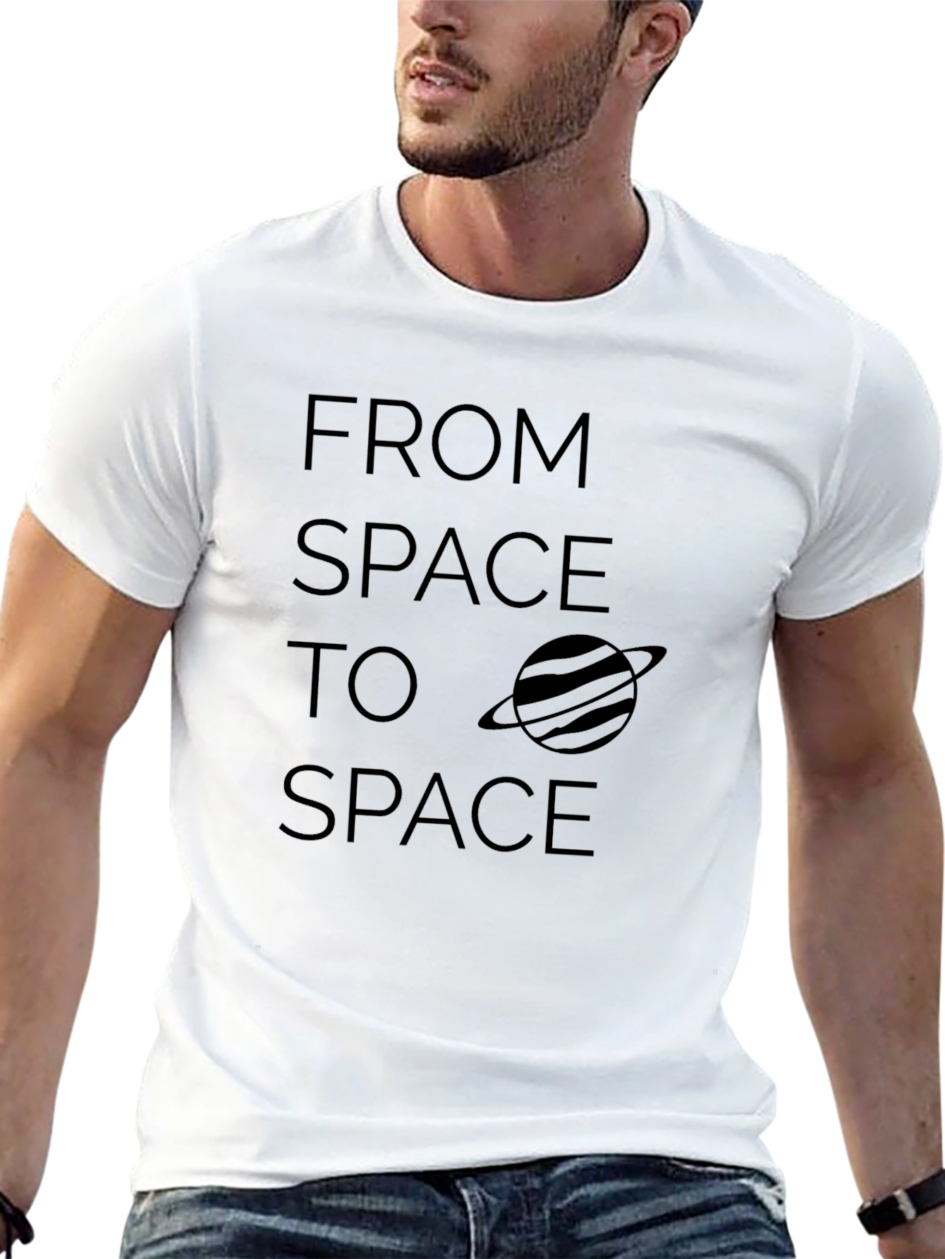 Camiseta Negra Espacial: De Espacio a Espacio