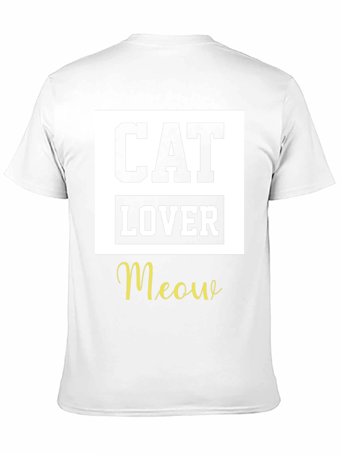 Camiseta Negra Cat Lover Meow