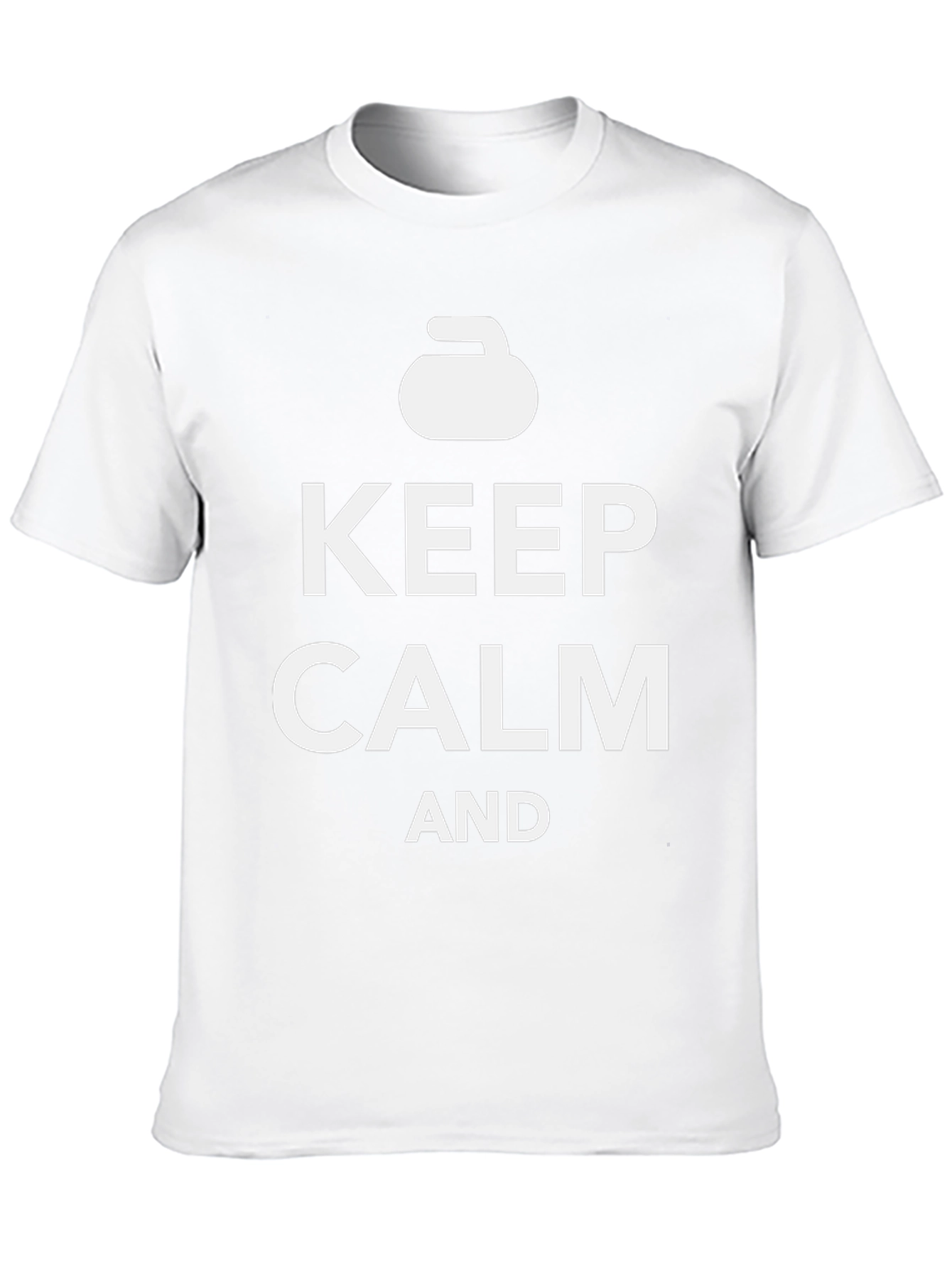 Camiseta Negra: Keep Calm and Curl