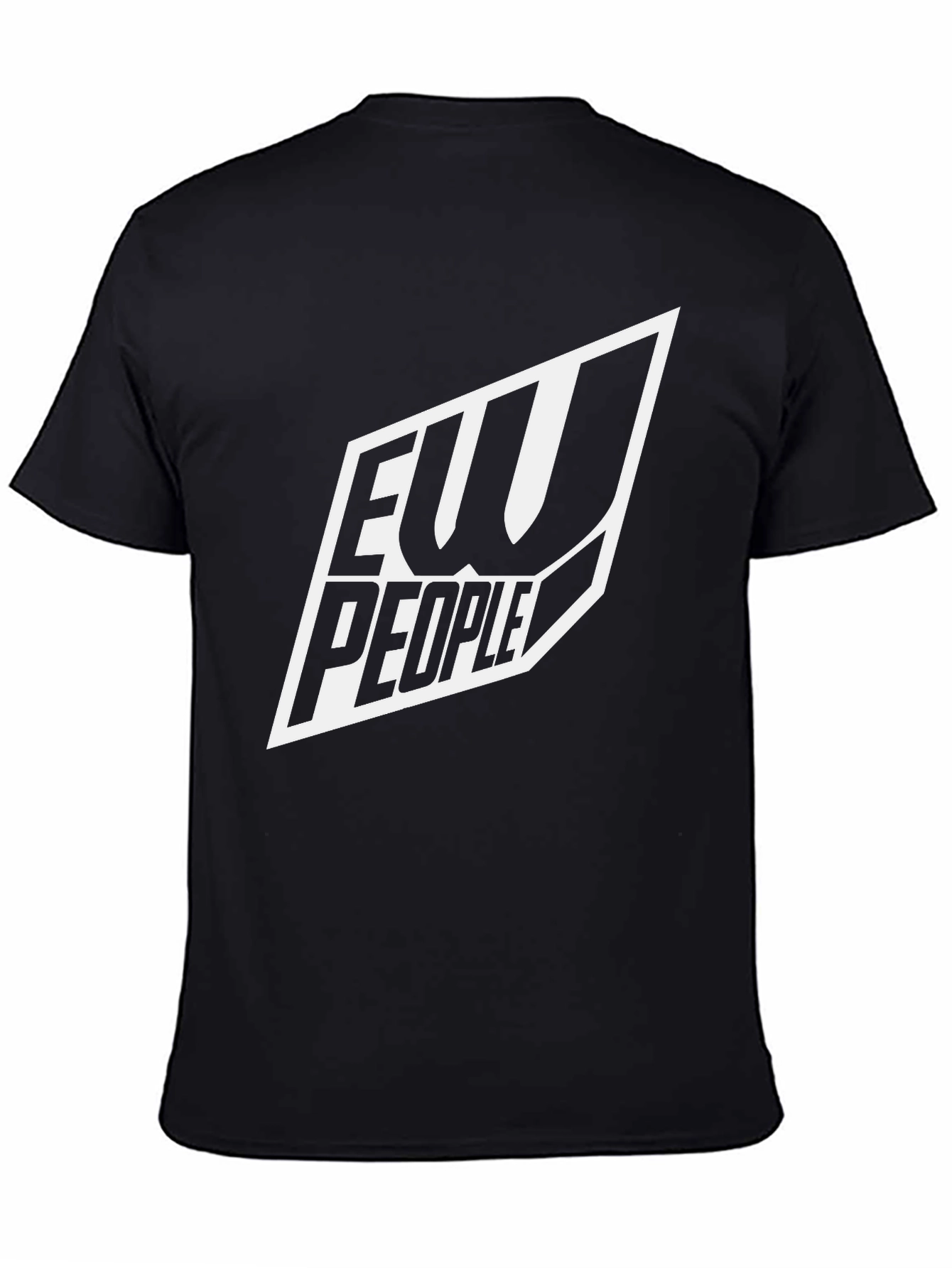 Camiseta Negra con Diseño Ew People