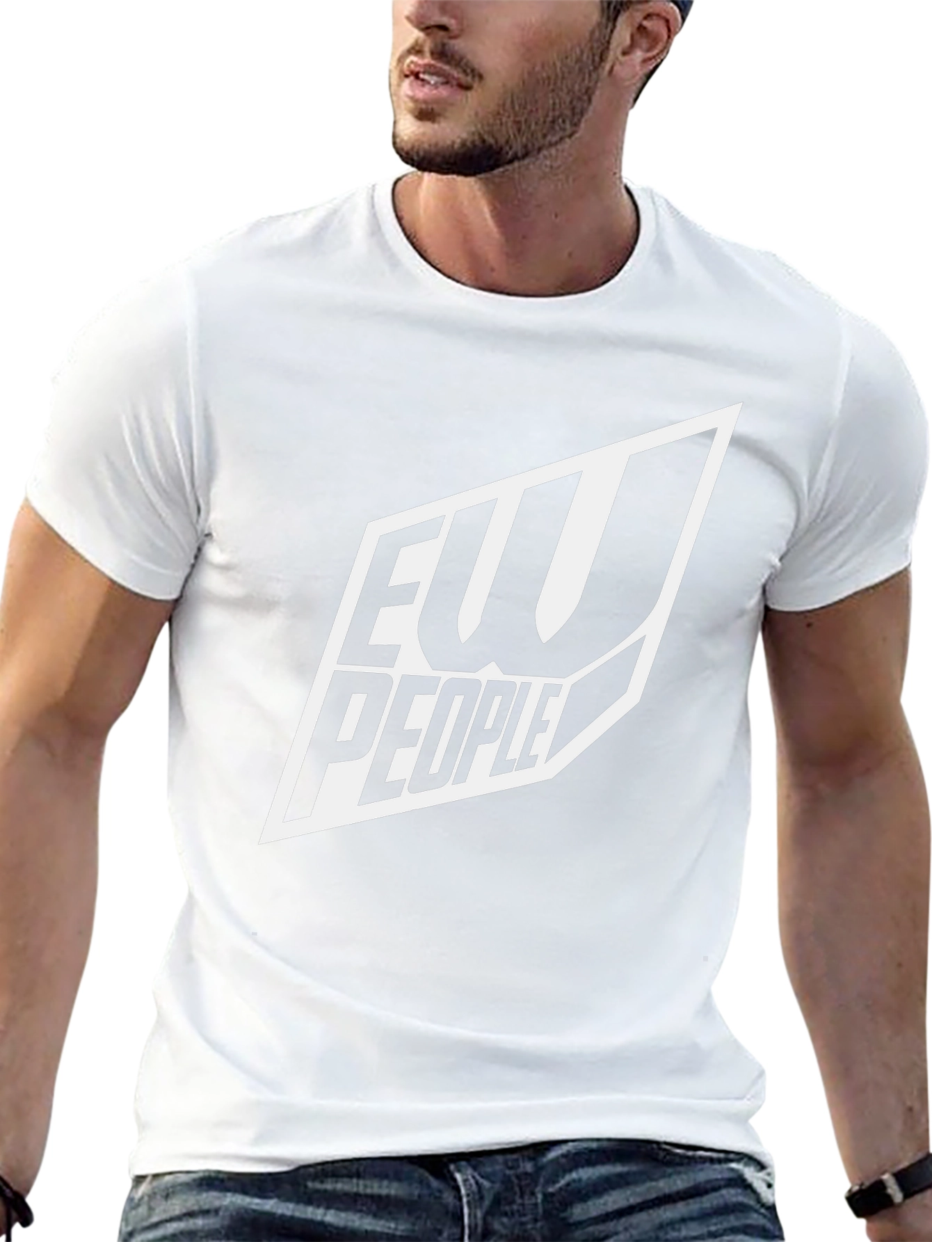 Camiseta Negra con Diseño Ew People